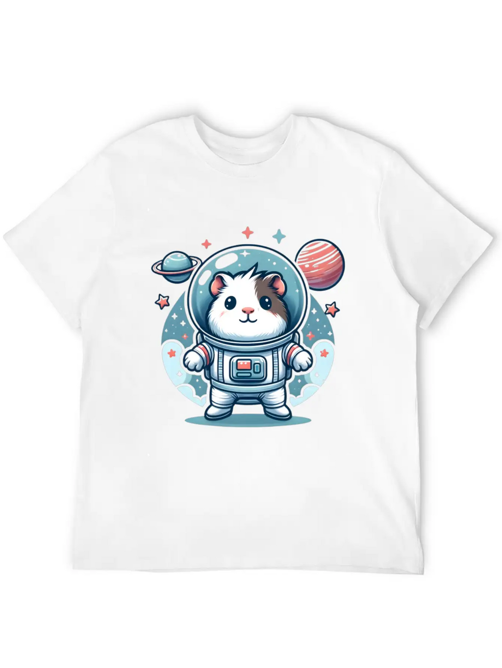 Guinea Pig Weightlessness Astronaut For A Guinea Casual Graphic T-Shirt – Simple And Comfortable Daily Wear