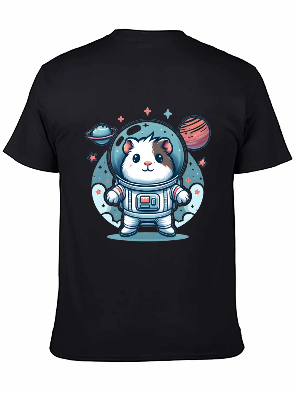 Guinea Pig Weightlessness Astronaut For A Guinea Casual Graphic T-Shirt – Simple And Comfortable Daily Wear