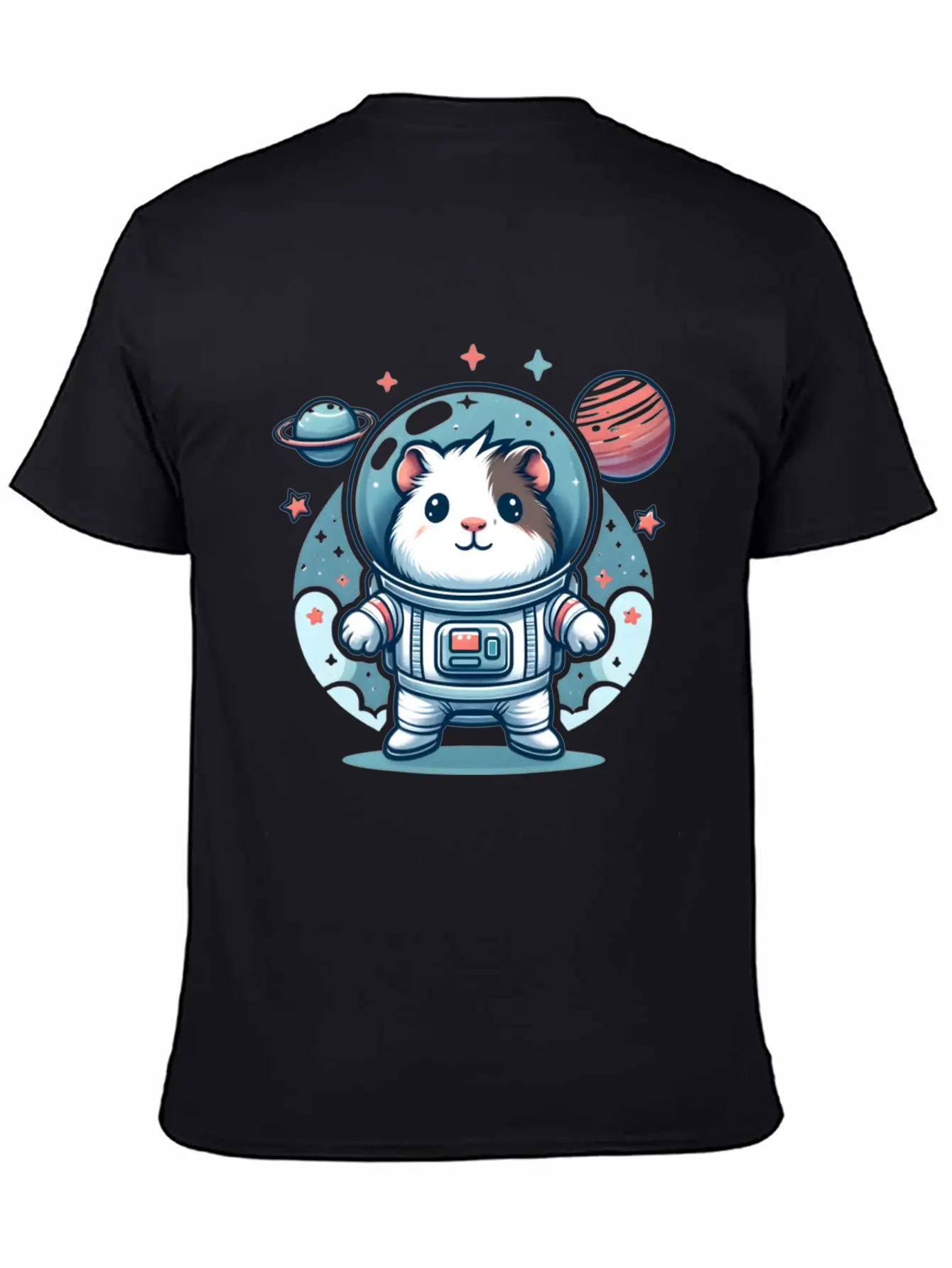 Guinea Pig Weightlessness Astronaut For A Guinea Casual Graphic T-Shirt – Simple And Comfortable Daily Wear
