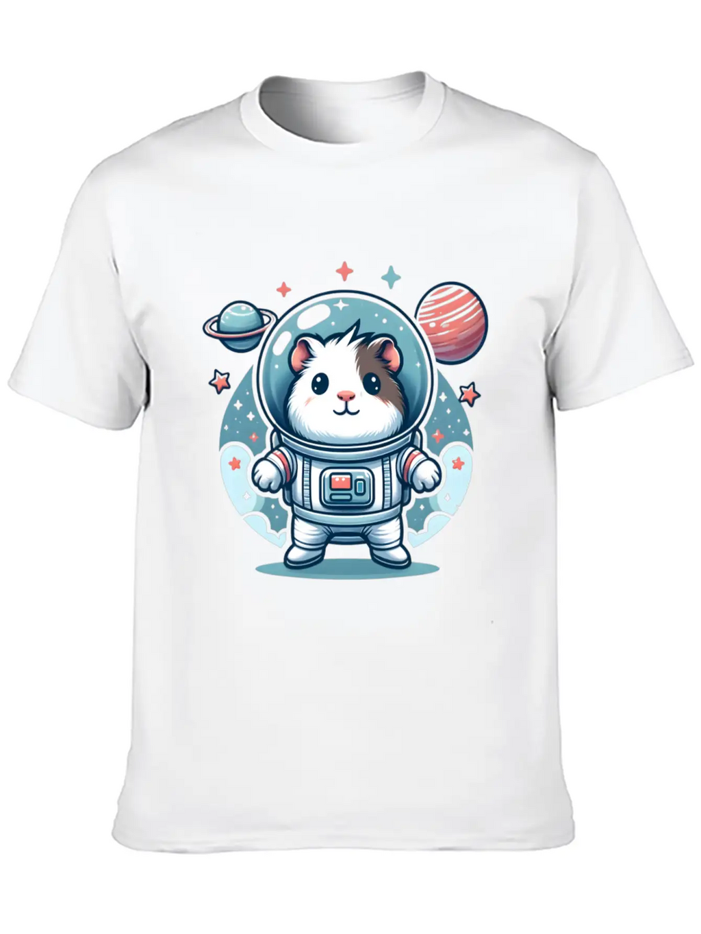 Guinea Pig Weightlessness Astronaut For A Guinea Casual Graphic T-Shirt – Simple And Comfortable Daily Wear