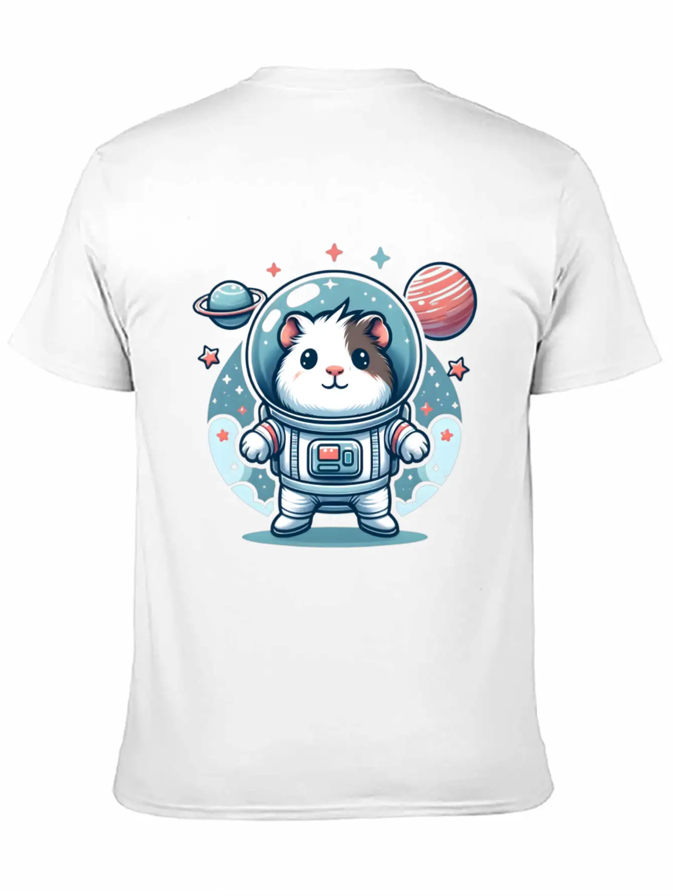 Guinea Pig Weightlessness Astronaut For A Guinea Casual Graphic T-Shirt – Simple And Comfortable Daily Wear