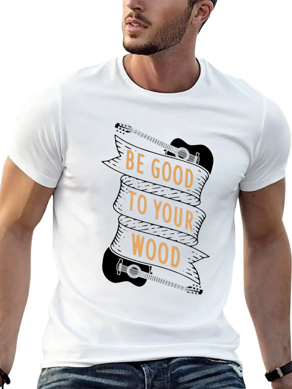 Guitar Acoustic Guitar Gift Idea Unisex Casual T-Shirt – Clean Design For Daily Comfort