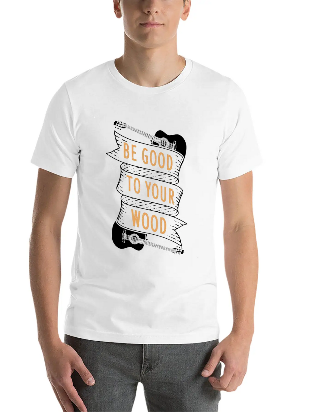 Guitar Acoustic Guitar Gift Idea Unisex Casual T-Shirt – Clean Design For Daily Comfort