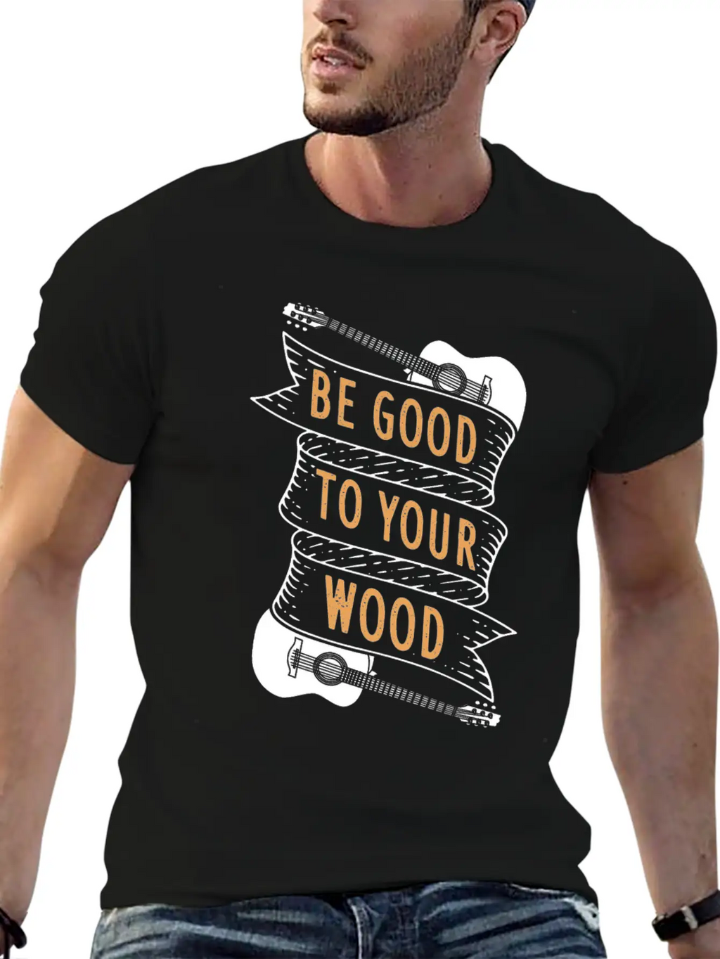 Guitar Acoustic Guitar Gift Idea Unisex Casual T-Shirt – Clean Design For Daily Comfort