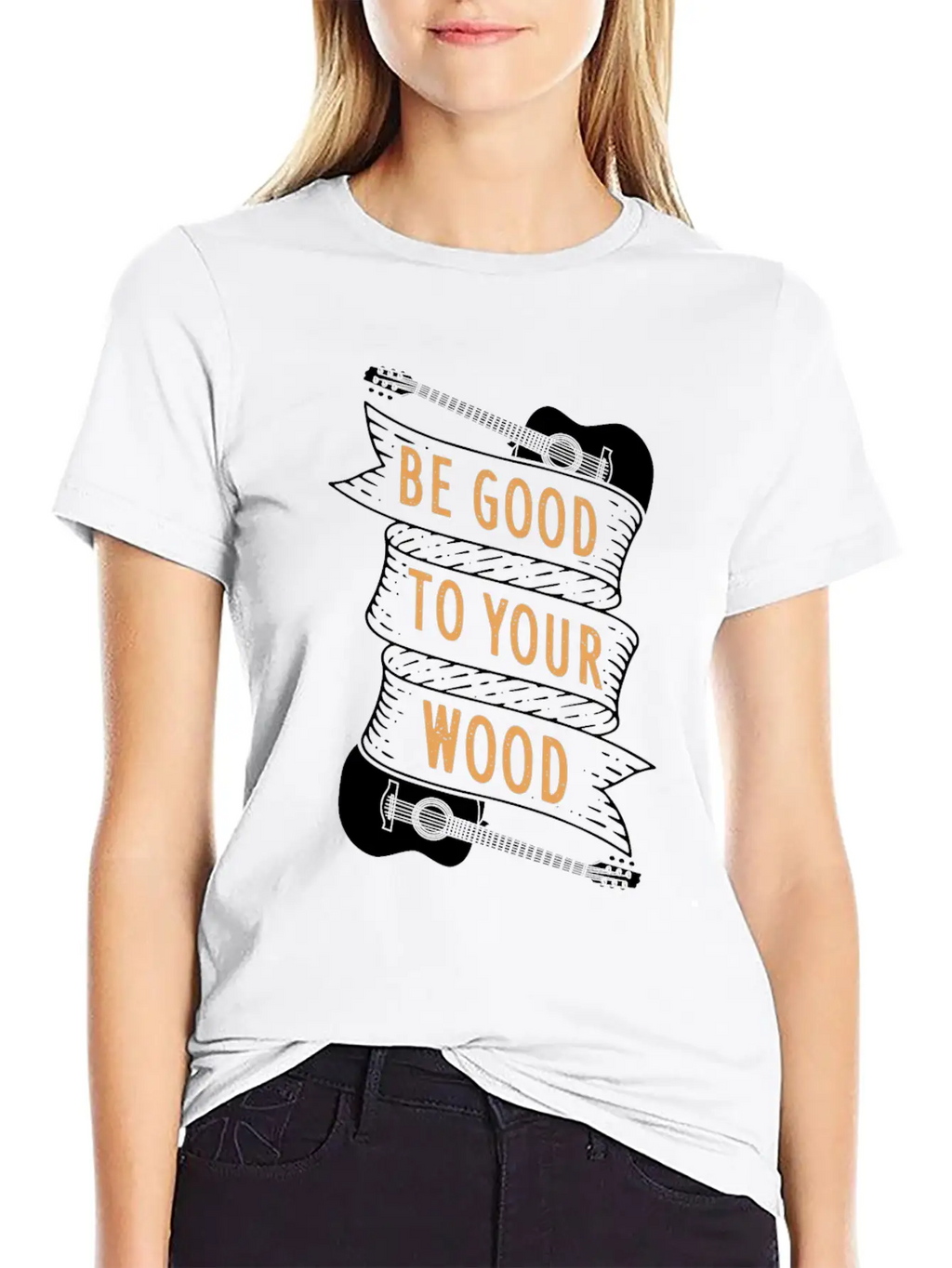 Guitar Acoustic Guitar Gift Idea Unisex Casual T-Shirt – Clean Design For Daily Comfort