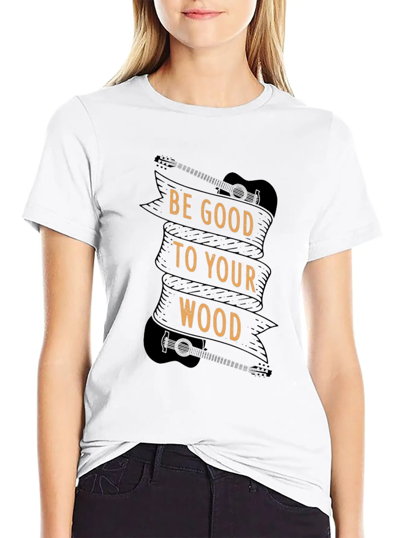 Guitar Acoustic Guitar Gift Idea Unisex Casual T-Shirt – Clean Design For Daily Comfort