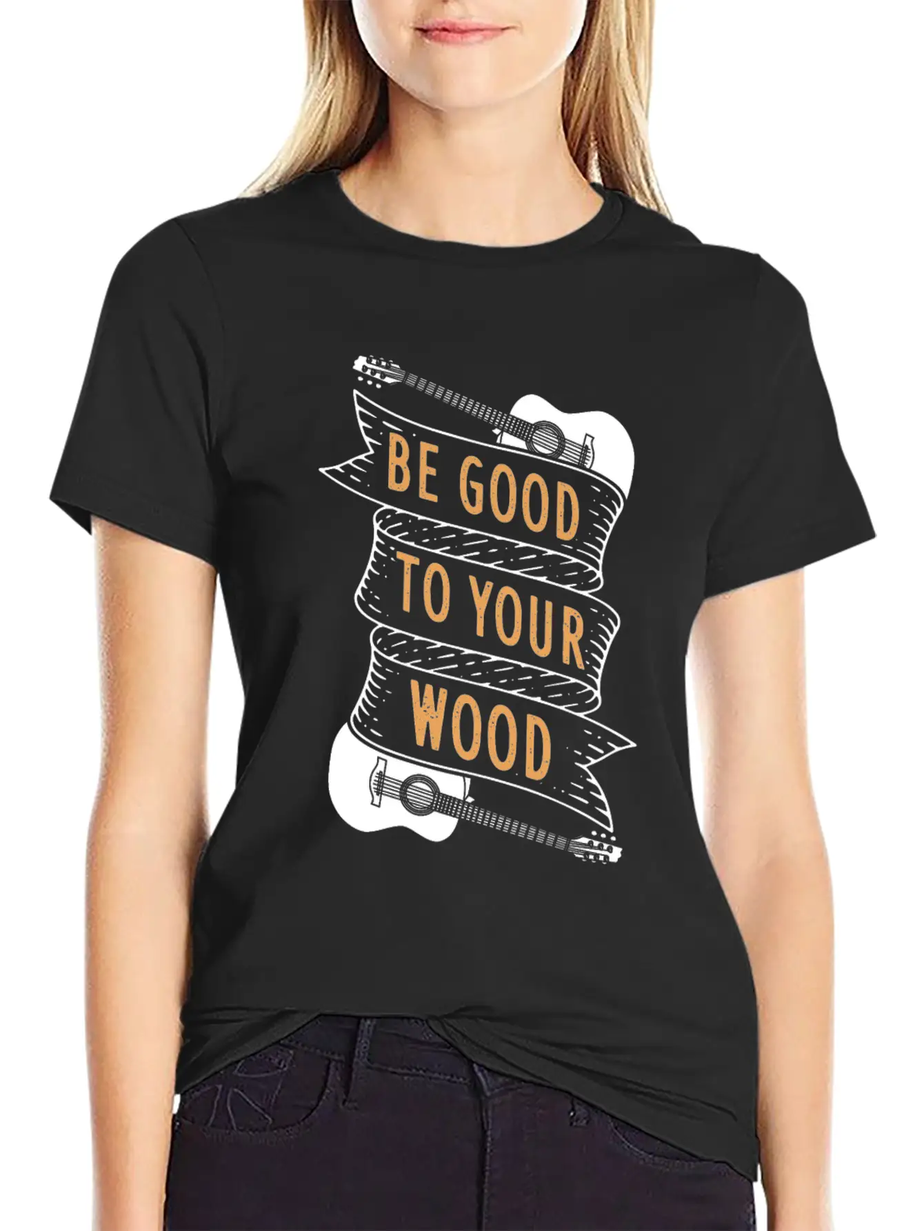 Guitar Acoustic Guitar Gift Idea Unisex Casual T-Shirt – Clean Design For Daily Comfort