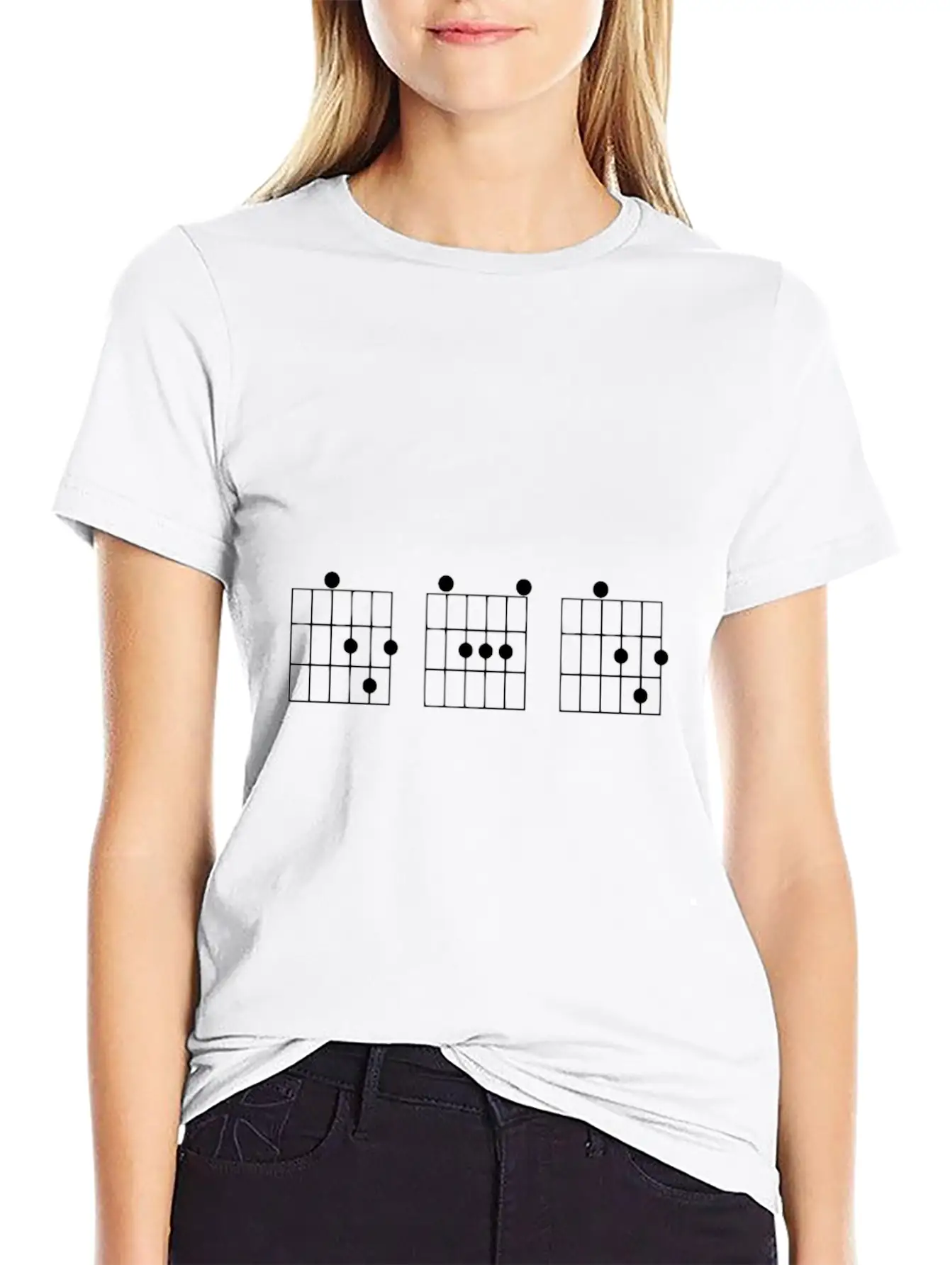 Guitar Chord Dad Breathable Soft Cotton T-Shirt – Timeless Casual Look
