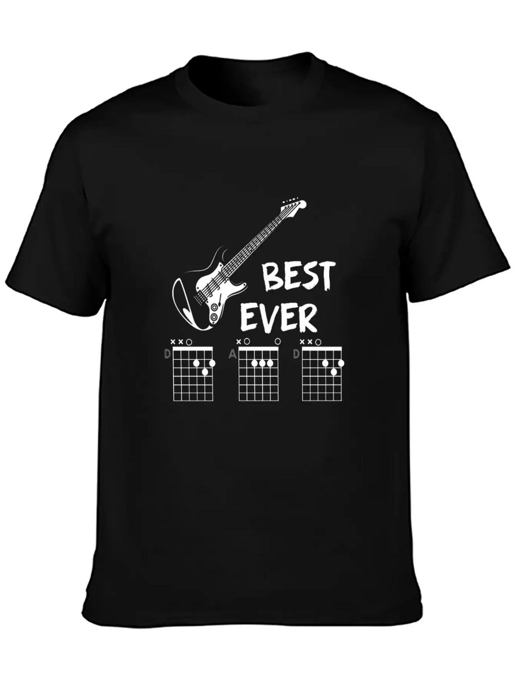 Guitar Chord Gift Musician Casual Graphic T-Shirt – Simple And Comfortable Daily Wear