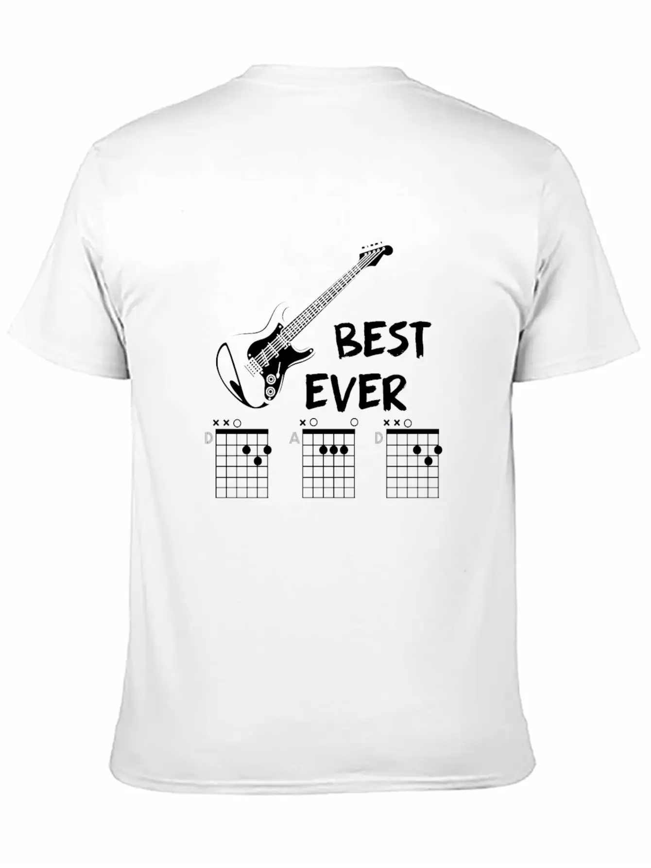 Guitar Chord Gift Musician Casual Graphic T-Shirt – Simple And Comfortable Daily Wear