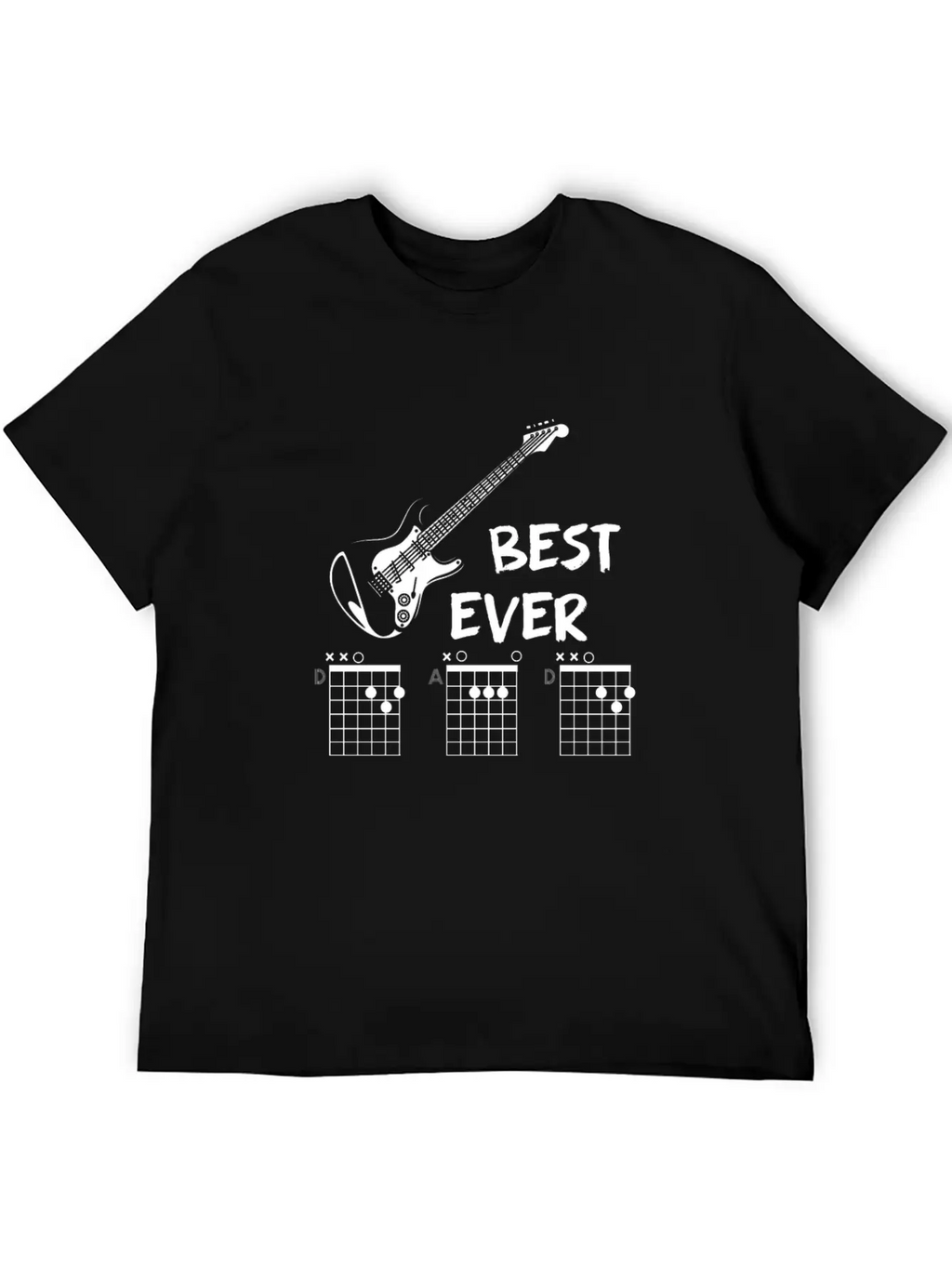 Guitar Chord Gift Musician Casual Graphic T-Shirt – Simple And Comfortable Daily Wear