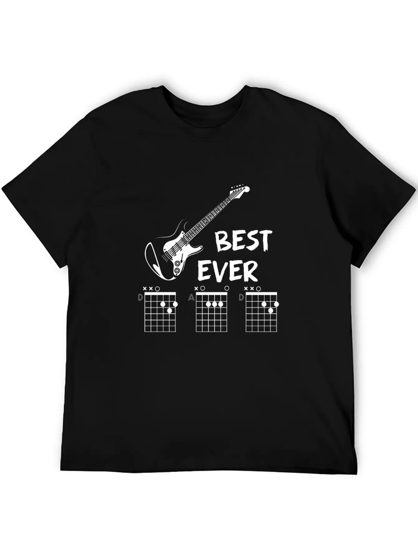 Guitar Chord Gift Musician Casual Graphic T-Shirt – Simple And Comfortable Daily Wear