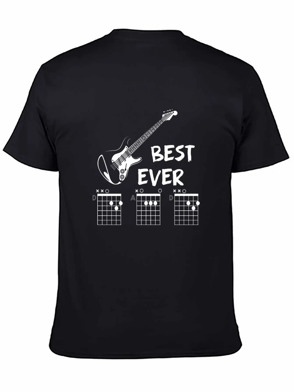 Guitar Chord Gift Musician Casual Graphic T-Shirt – Simple And Comfortable Daily Wear