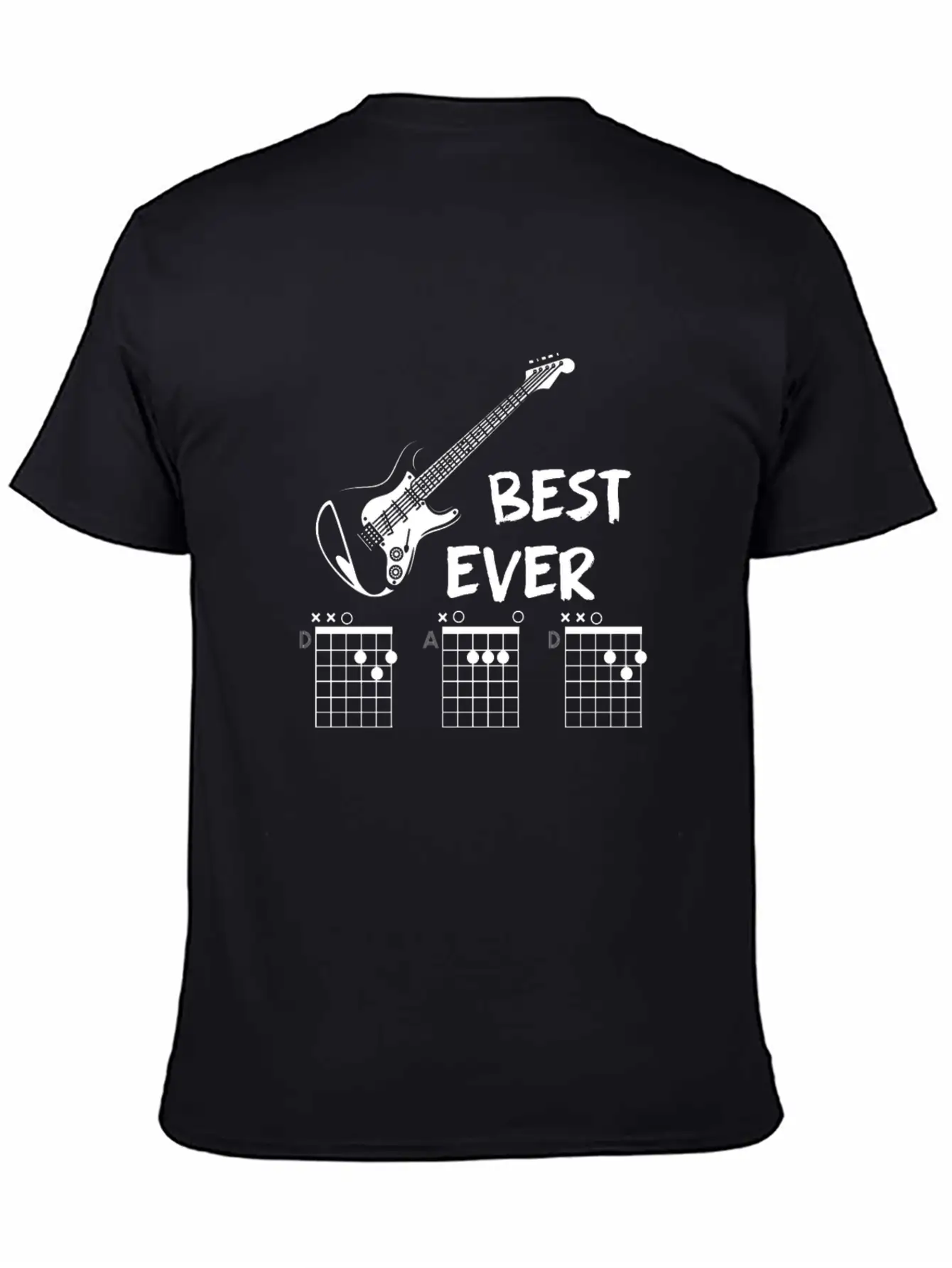 Guitar Chord Gift Musician Casual Graphic T-Shirt – Simple And Comfortable Daily Wear