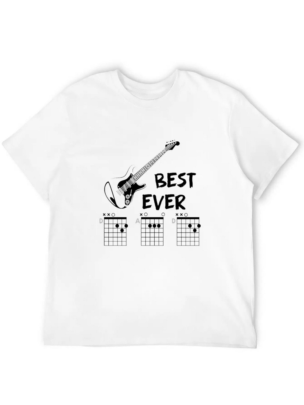 Guitar Chord Gift Musician Casual Graphic T-Shirt – Simple And Comfortable Daily Wear