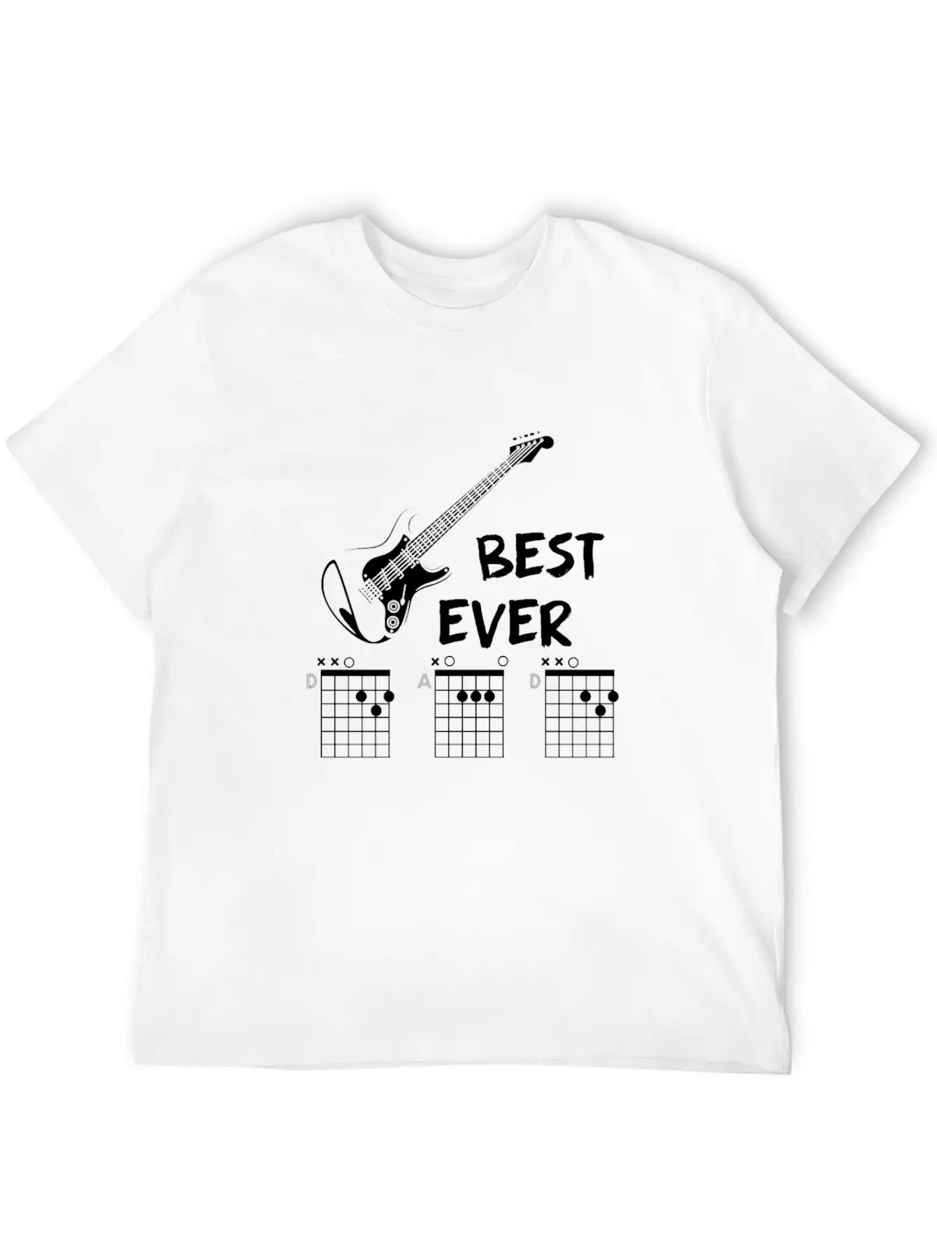 Guitar Chord Gift Musician Casual Graphic T-Shirt – Simple And Comfortable Daily Wear