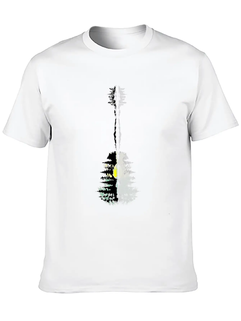 Guitar Forest Essential Cotton Tee For Daily Outfits – Unisex Style