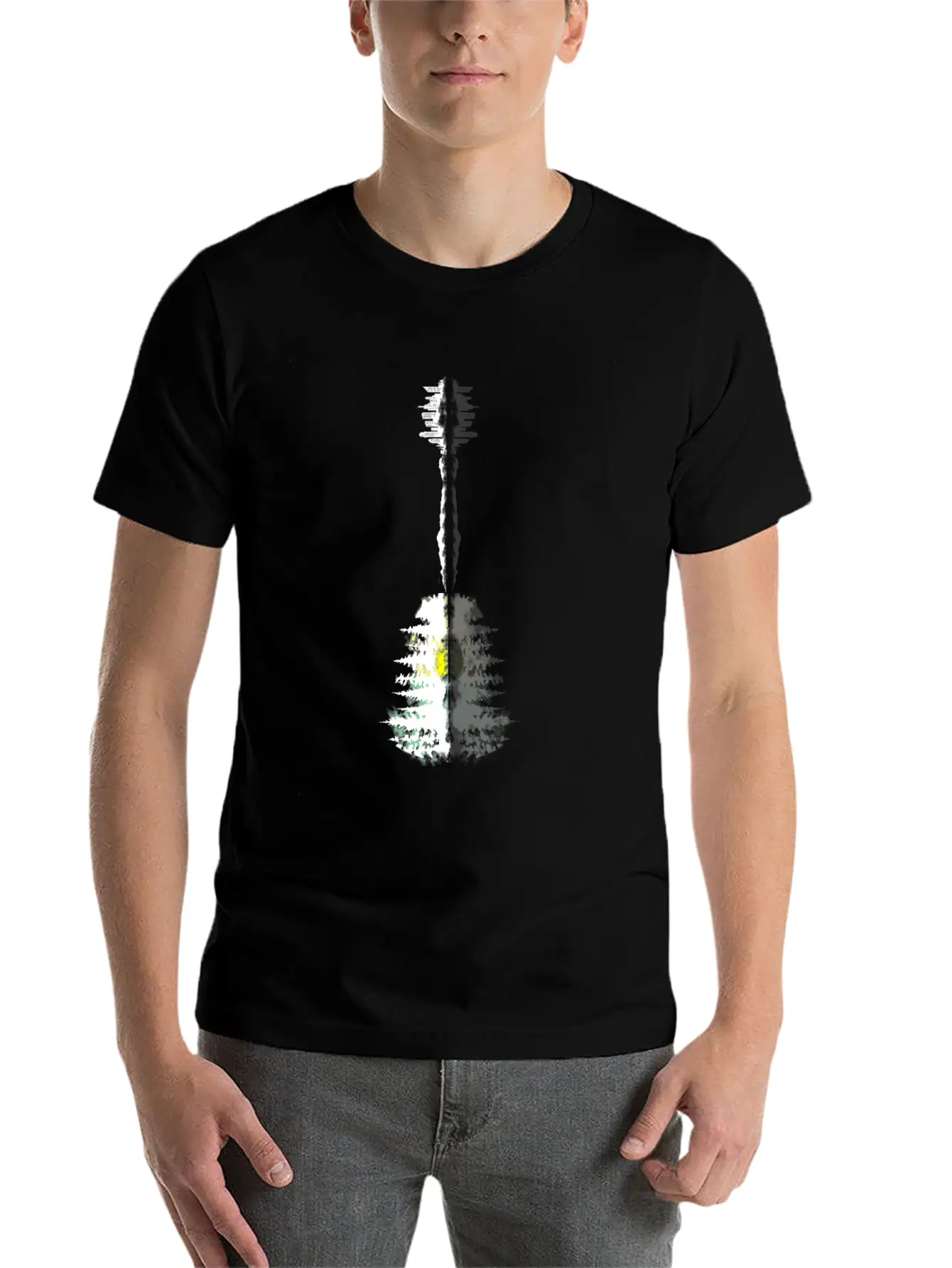 Guitar Forest Essential Cotton Tee For Daily Outfits – Unisex Style