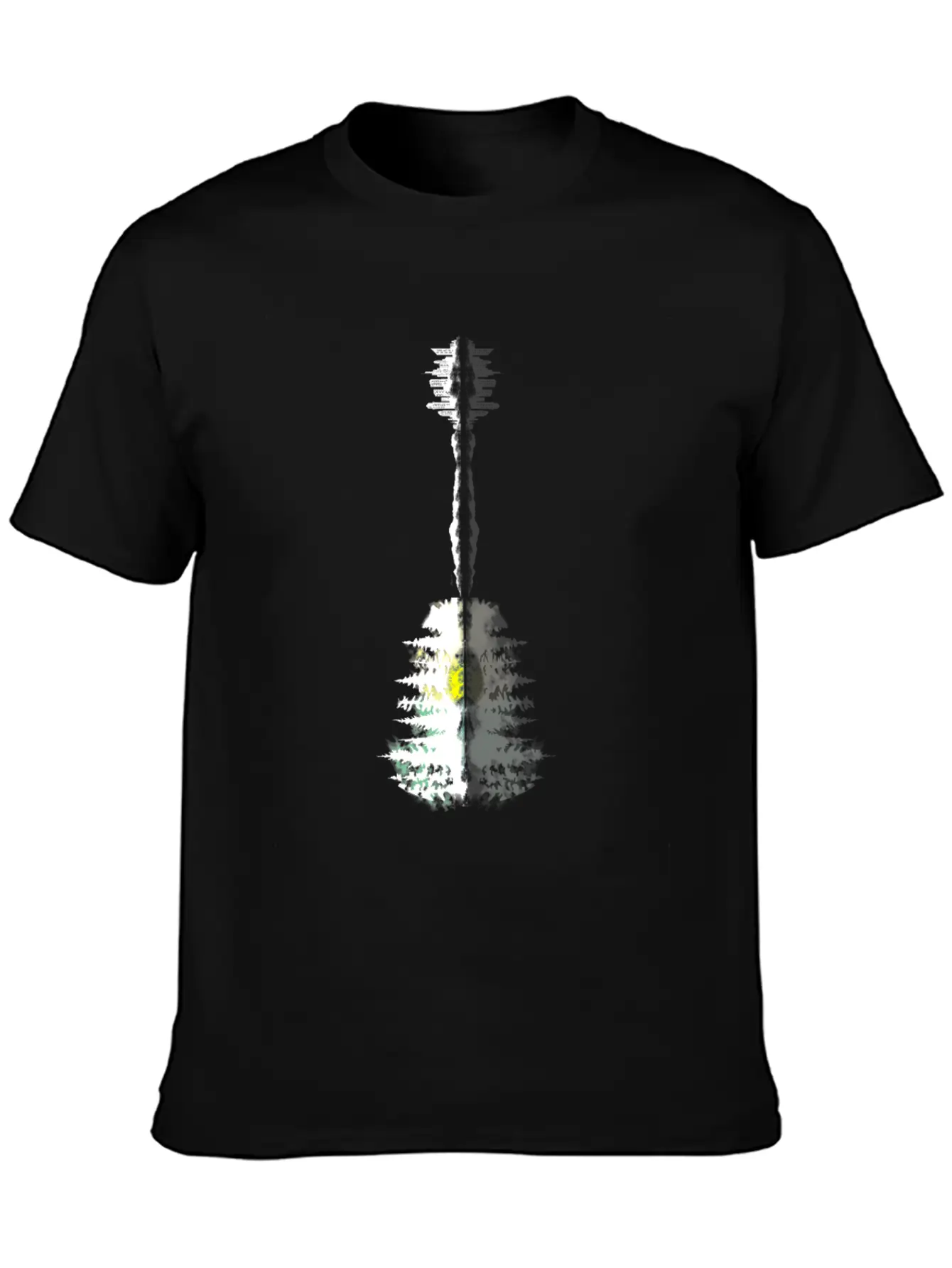 Guitar Forest Essential Cotton Tee For Daily Outfits – Unisex Style