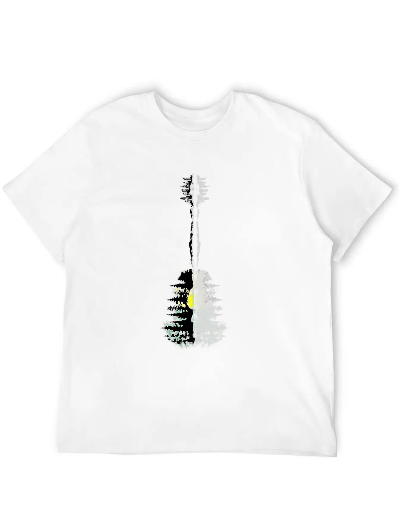 Guitar Forest Essential Cotton Tee For Daily Outfits – Unisex Style