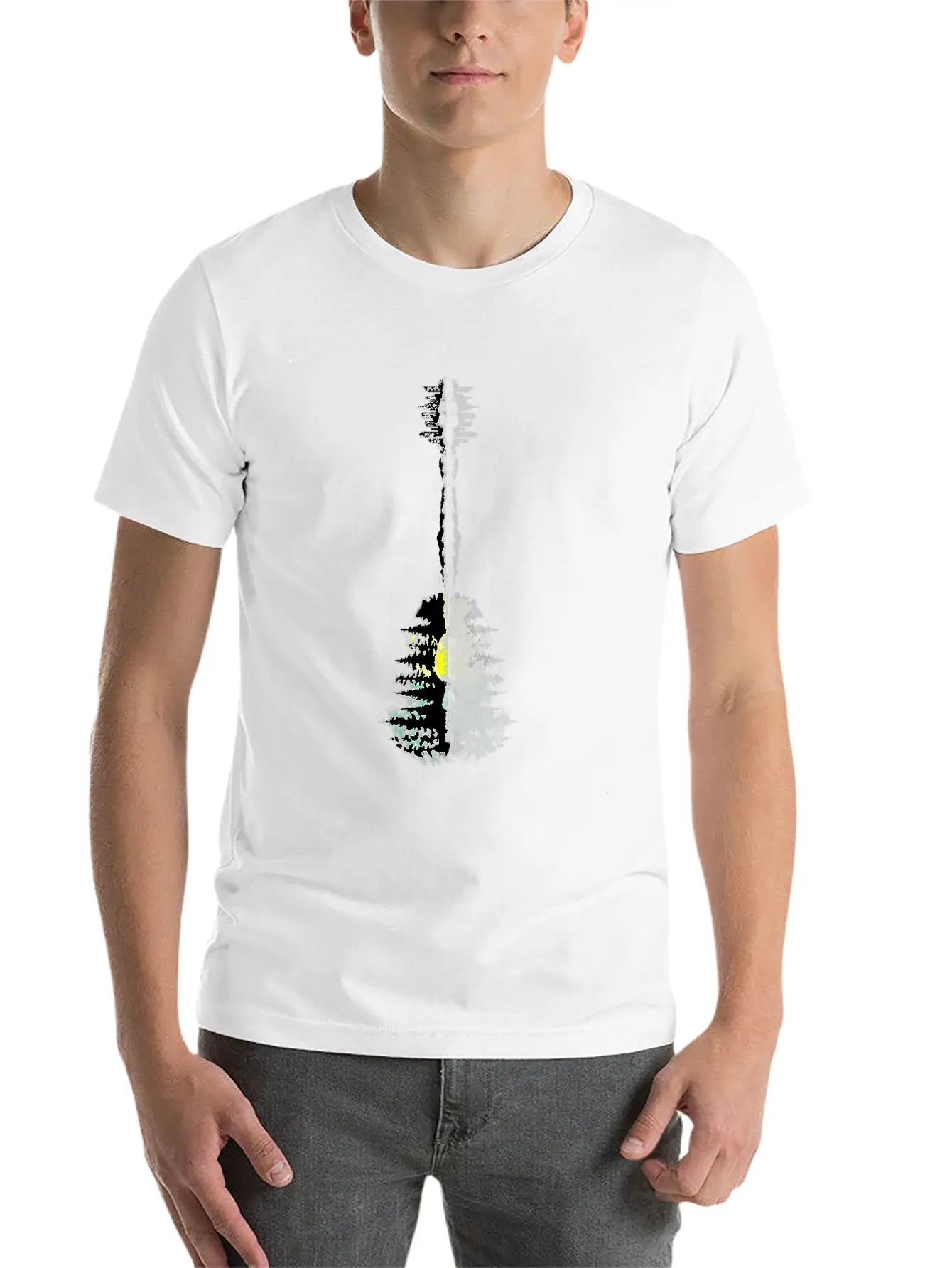 Guitar Forest Essential Cotton Tee For Daily Outfits – Unisex Style