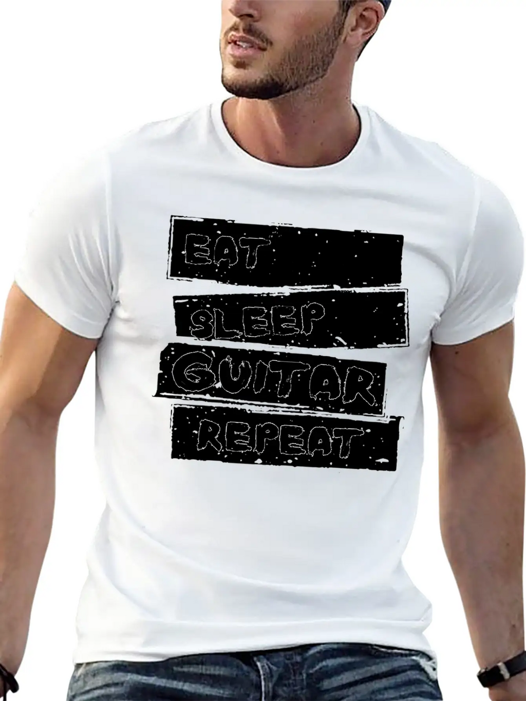 Guitar - Guitare Tee Shirt Breathable Graphic T-Shirt – Perfect For Casual Days