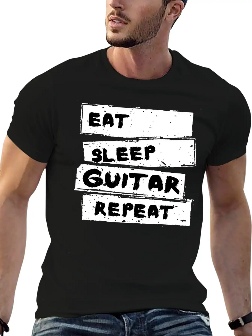 Guitar - Guitare Tee Shirt Breathable Graphic T-Shirt – Perfect For Casual Days