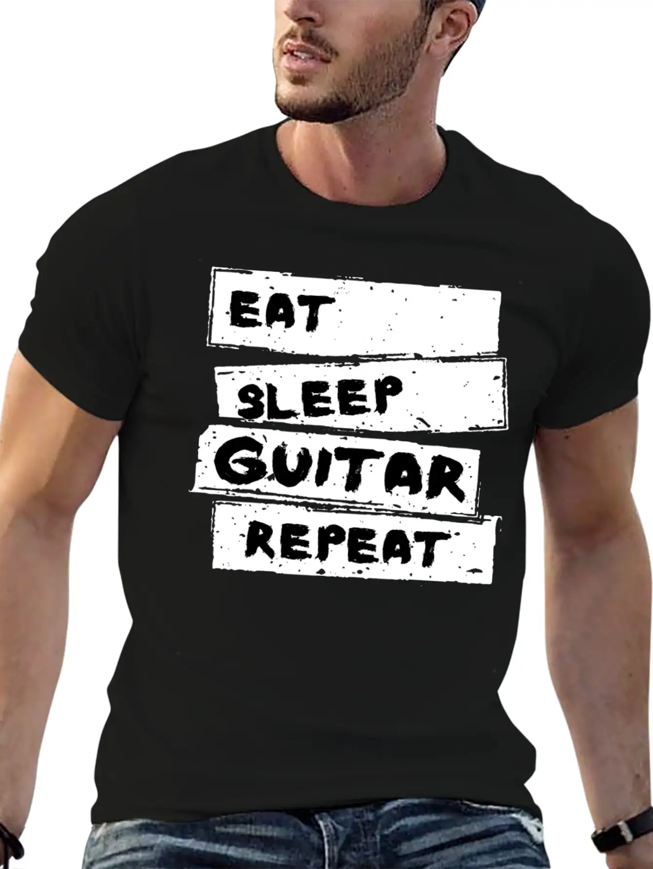 Guitar - Guitare Tee Shirt Breathable Graphic T-Shirt – Perfect For Casual Days