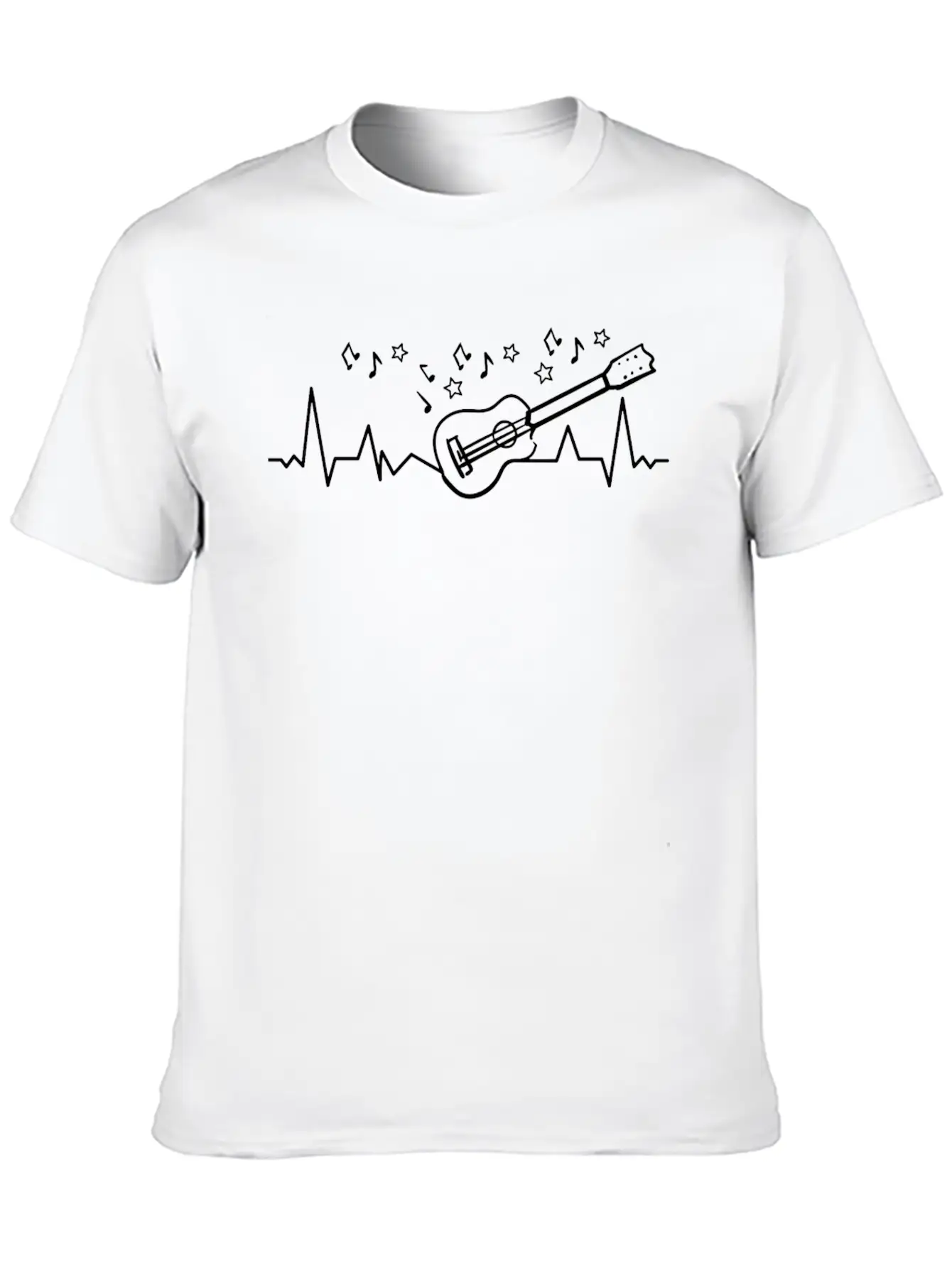 Guitar Guitarist Instrument Musician ACOUSTIC Classic Fit Graphic Tee For Daily Comfort – Unisex Cotton Shirt