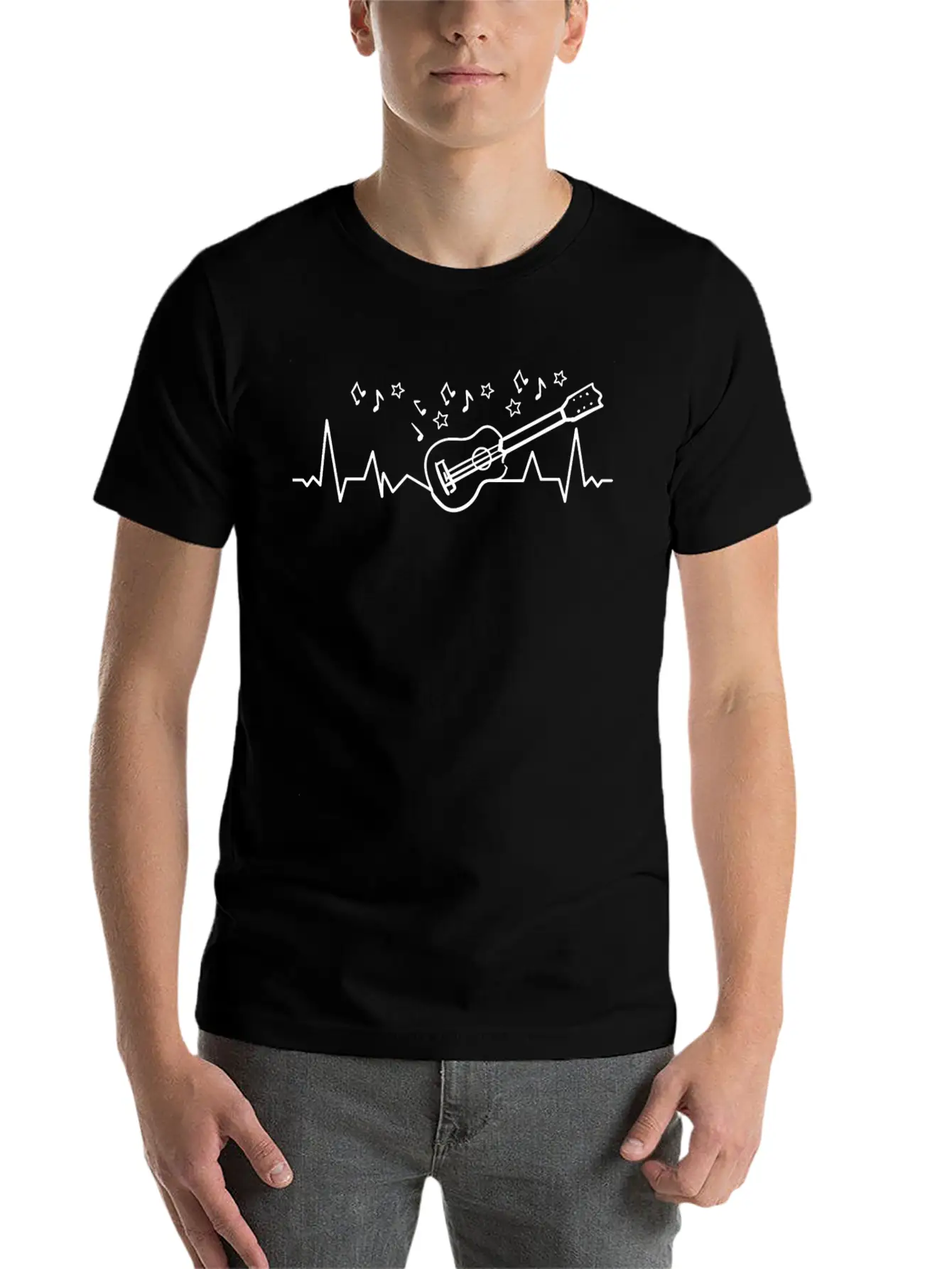 Guitar Guitarist Instrument Musician ACOUSTIC Classic Fit Graphic Tee For Daily Comfort – Unisex Cotton Shirt