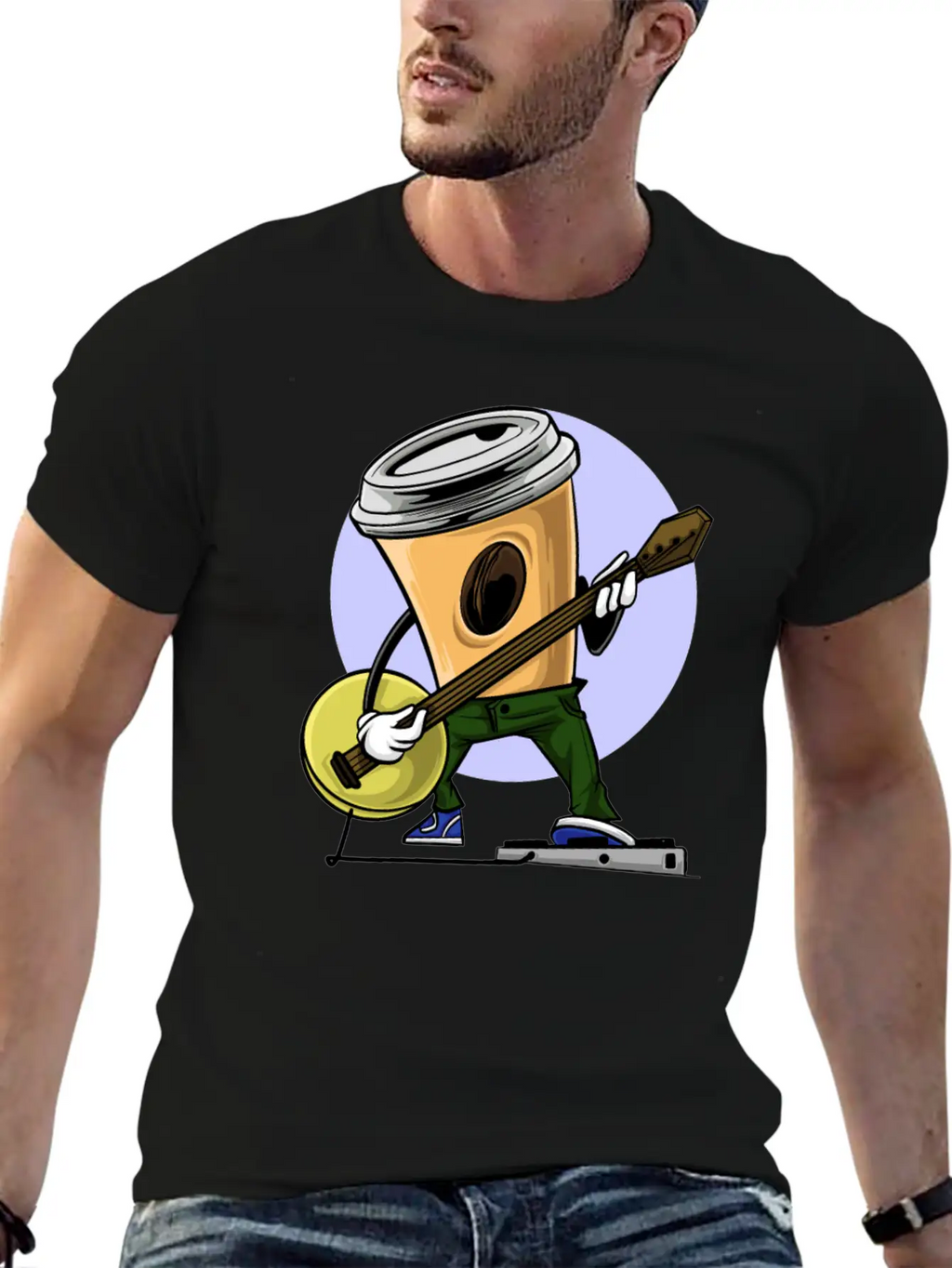 Guitar Guitars Guitar Player Shirt Funny Guitar Lo Unisex Casual T-Shirt – Clean Design For Daily Comfort