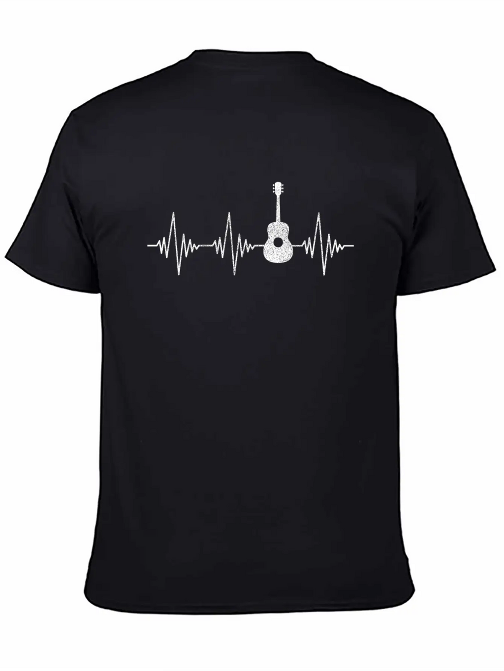 Guitar Heartbeat Classic Fit Graphic Tee For Daily Comfort – Unisex Cotton Shirt