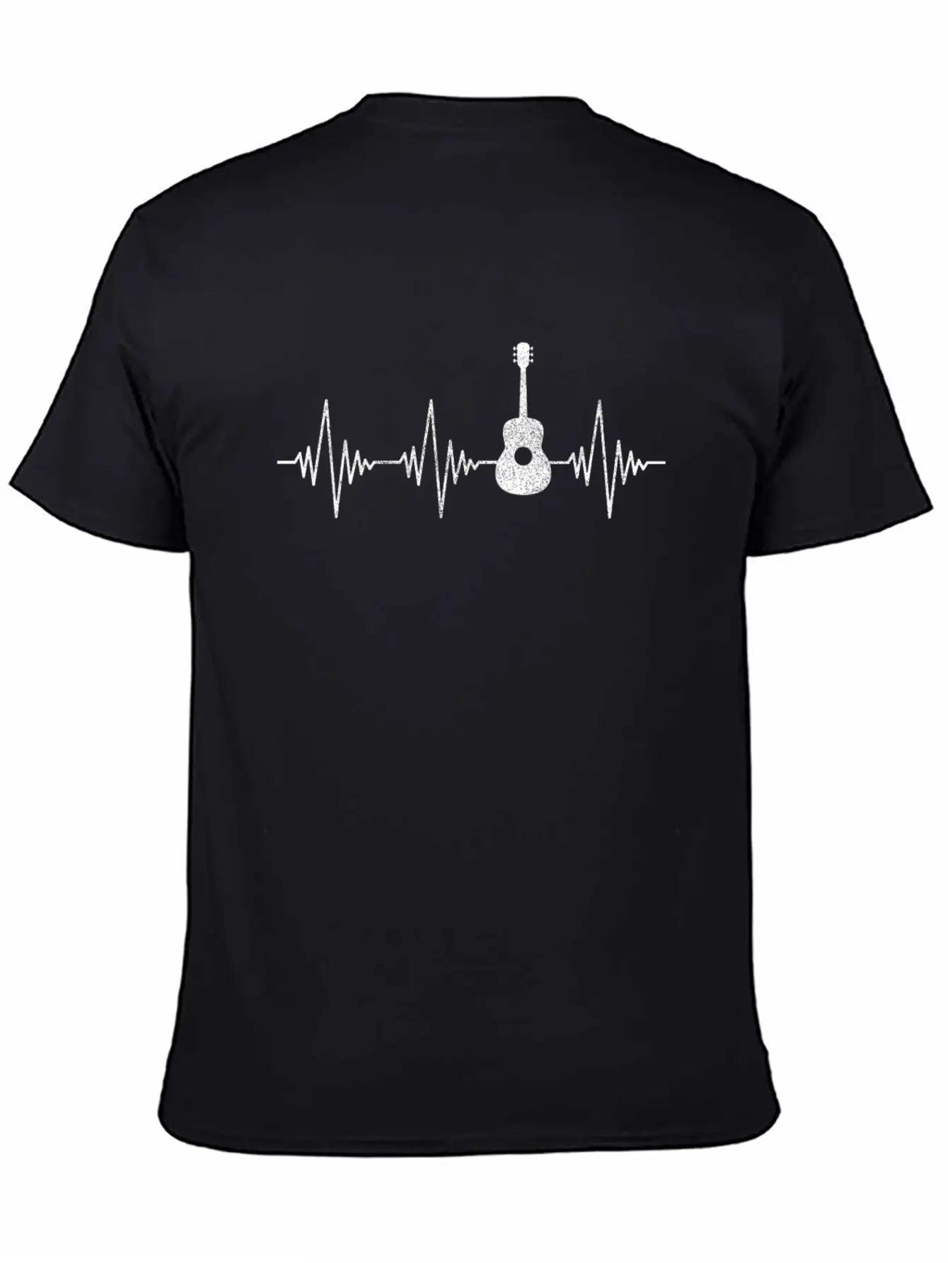 Guitar Heartbeat Classic Fit Graphic Tee For Daily Comfort – Unisex Cotton Shirt