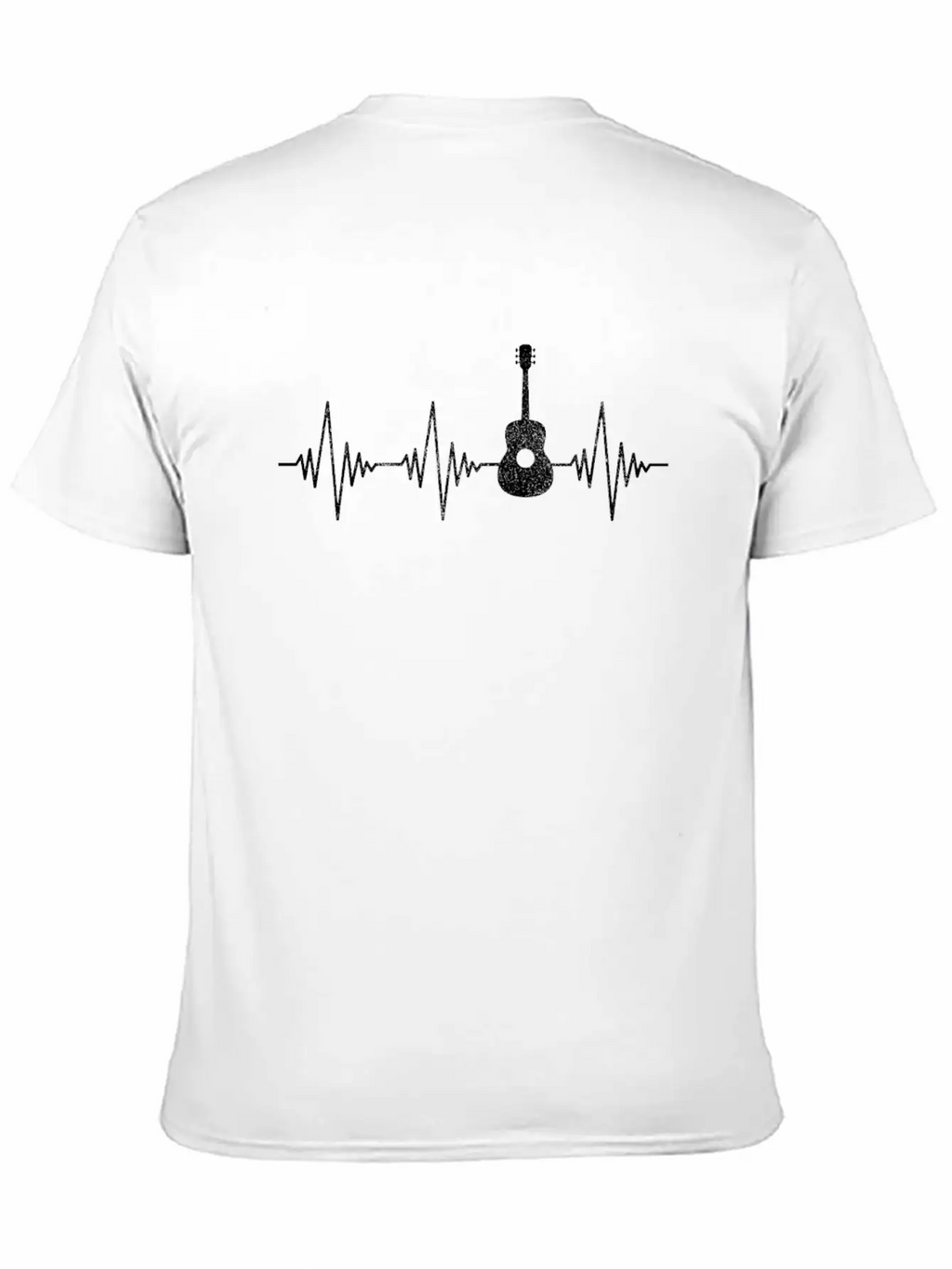 Guitar Heartbeat Classic Fit Graphic Tee For Daily Comfort – Unisex Cotton Shirt