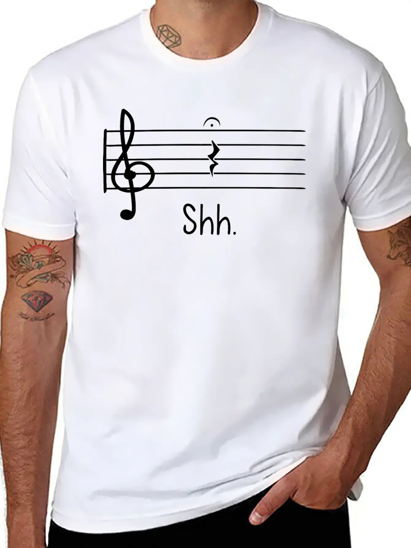 Guitar Music Love Electric Acoustic Guitarist Casual Graphic T-Shirt – Simple And Comfortable Daily Wear