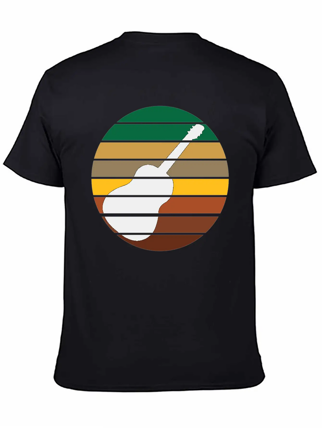 Guitar Music Retro Guitarist Unisex Short Sleeve Soft Cotton T-Shirt – Casual Everyday Wear