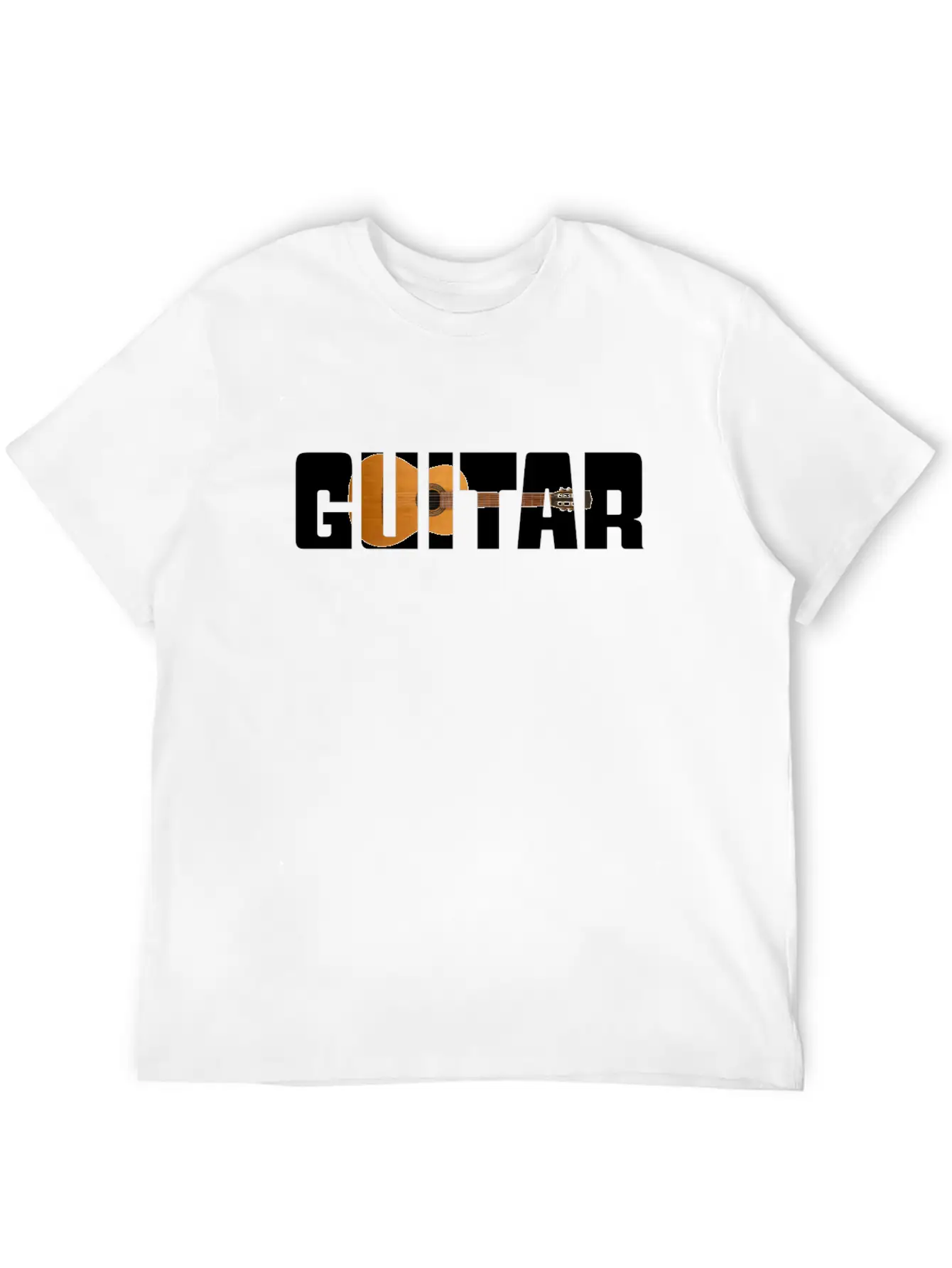 Guitar Music Unisex Short Sleeve Soft Cotton T-Shirt – Casual Everyday Wear