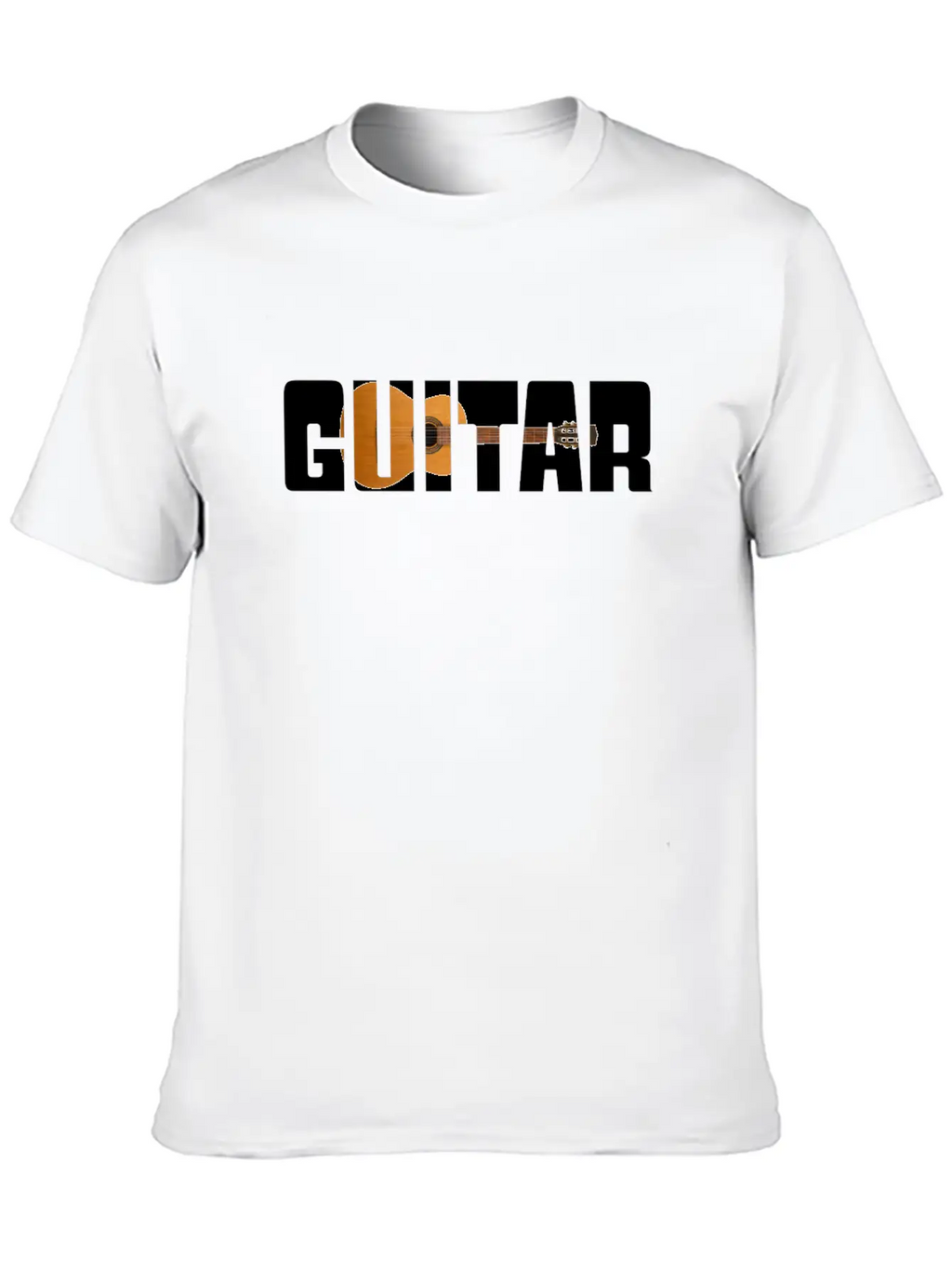 Guitar Music Unisex Short Sleeve Soft Cotton T-Shirt – Casual Everyday Wear