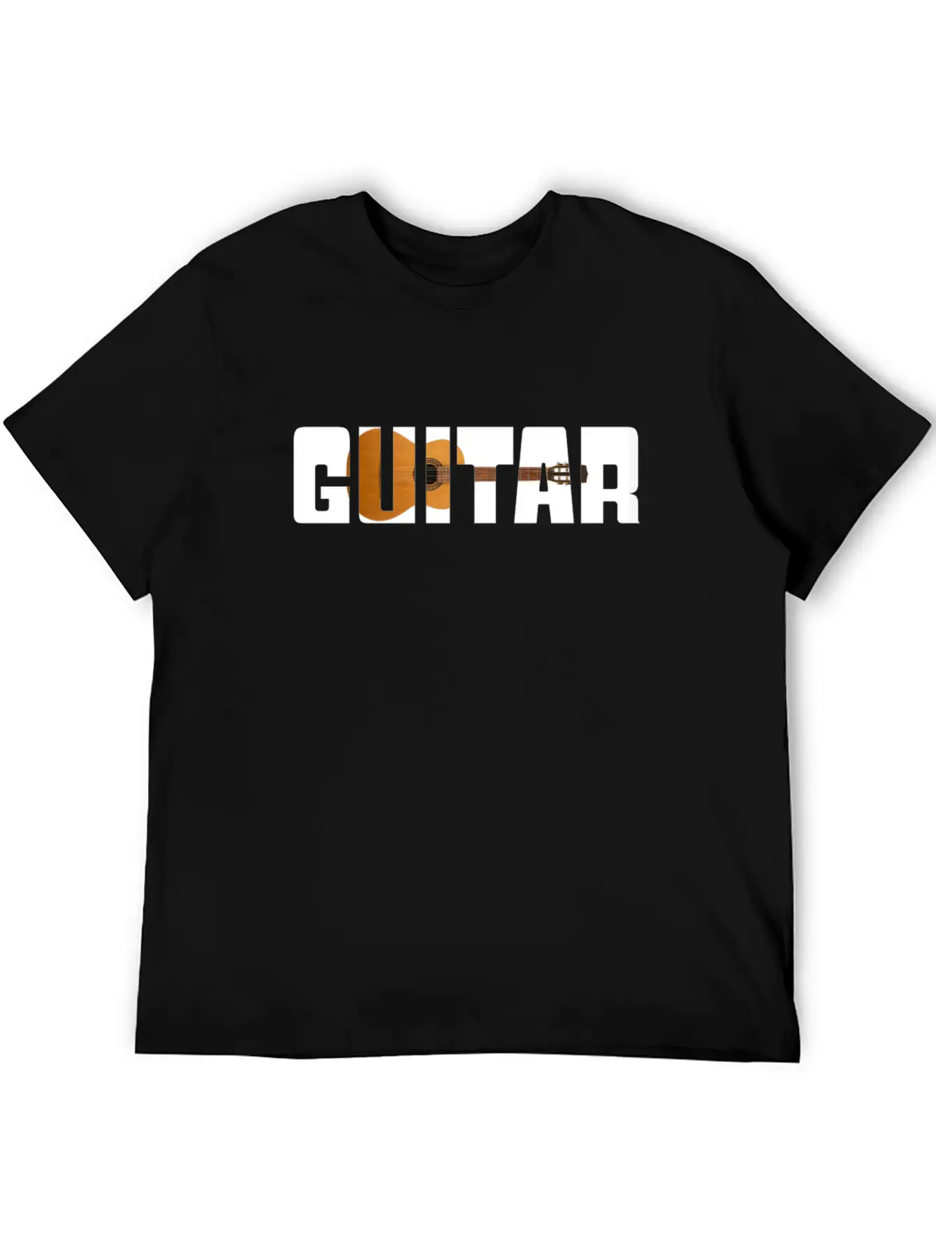 Guitar Music Unisex Short Sleeve Soft Cotton T-Shirt – Casual Everyday Wear