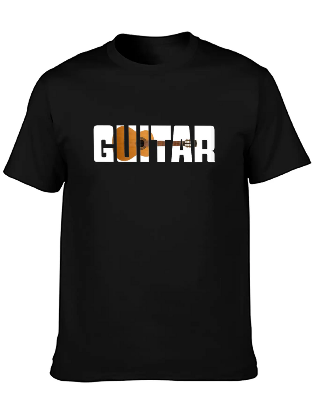 Guitar Music Unisex Short Sleeve Soft Cotton T-Shirt – Casual Everyday Wear