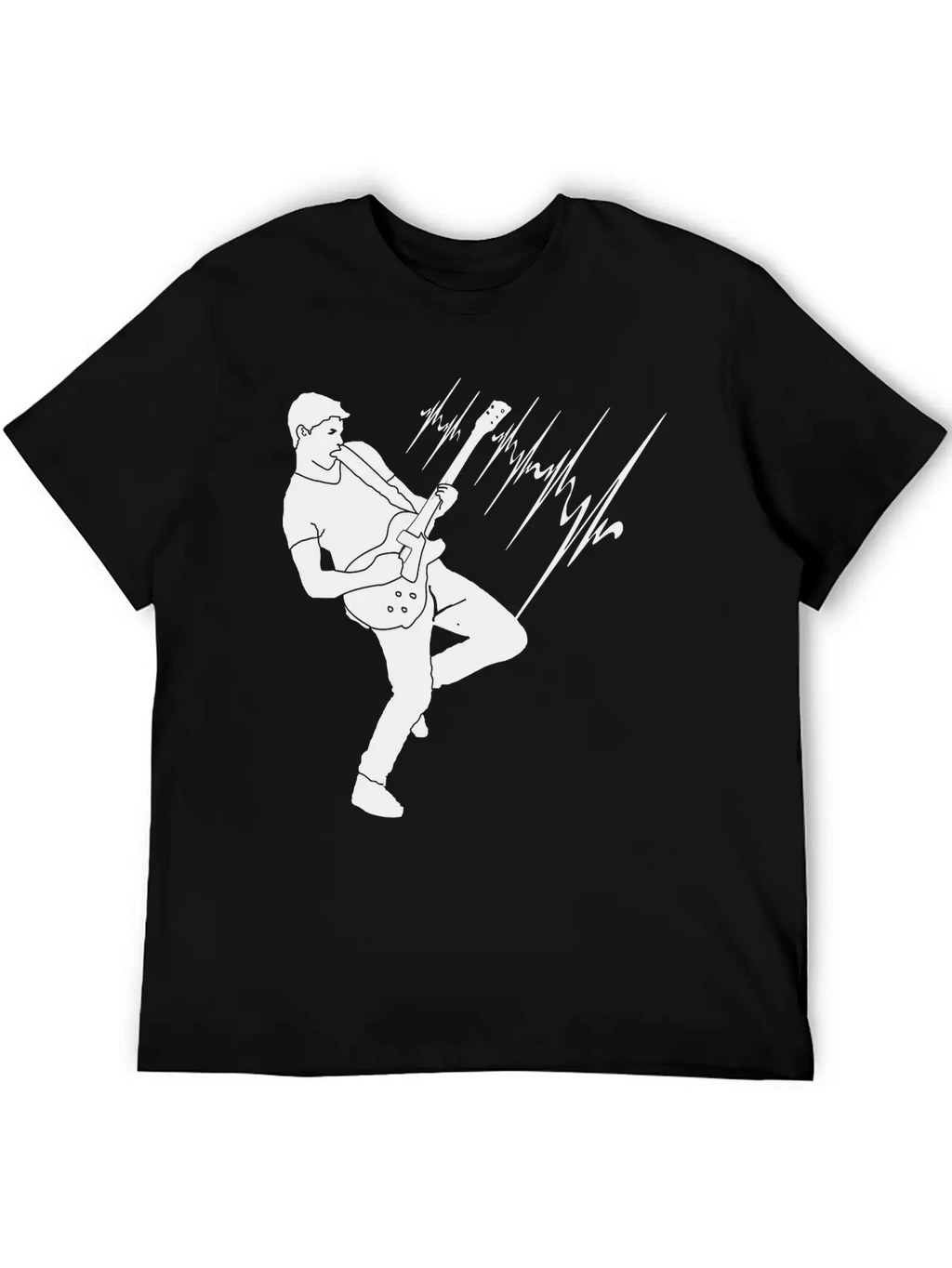 Guitar Player Guitar Solo Electric Guitar Unisex Casual T-Shirt – Clean Design For Daily Comfort
