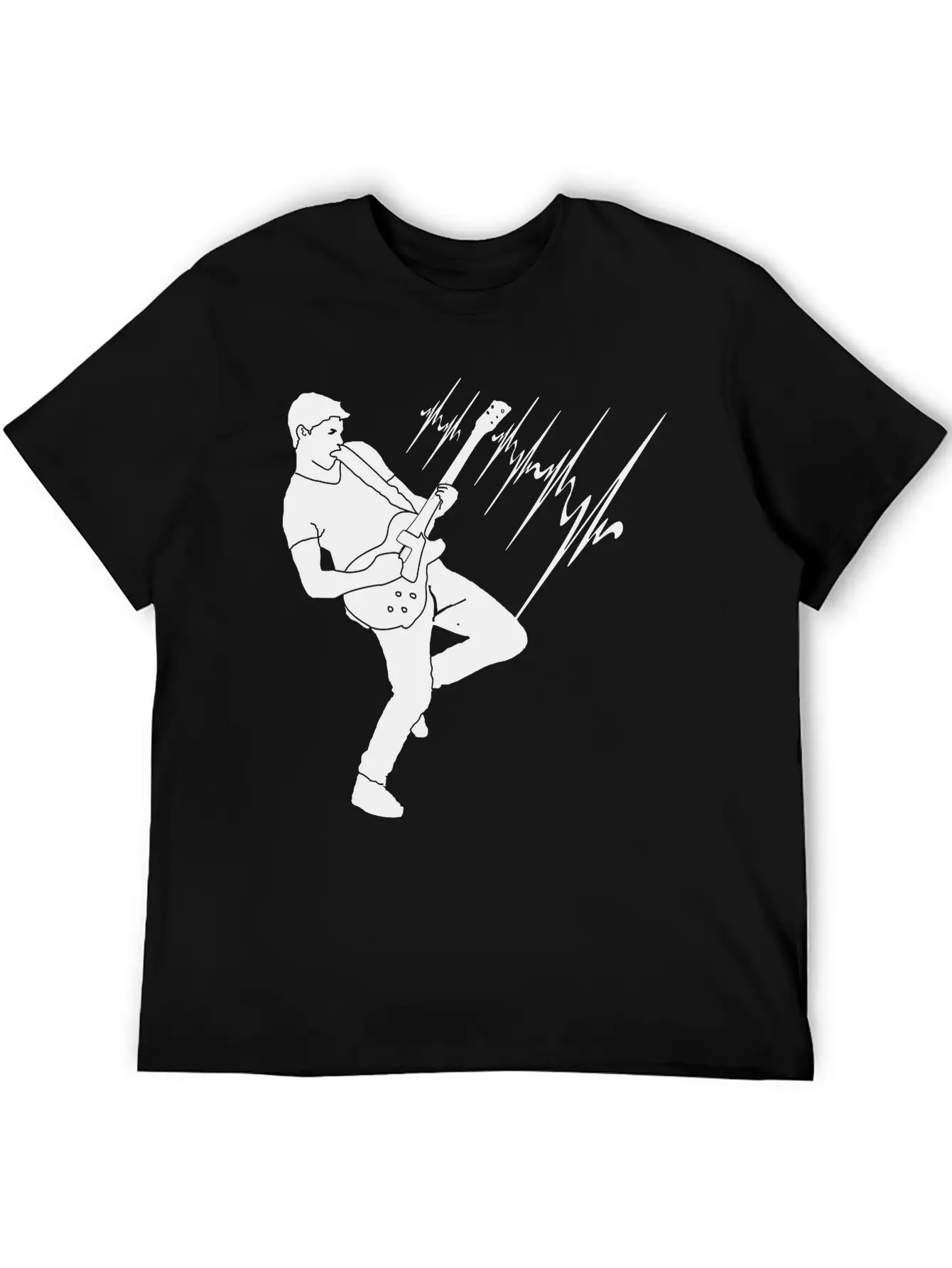 Guitar Player Guitar Solo Electric Guitar Unisex Casual T-Shirt – Clean Design For Daily Comfort