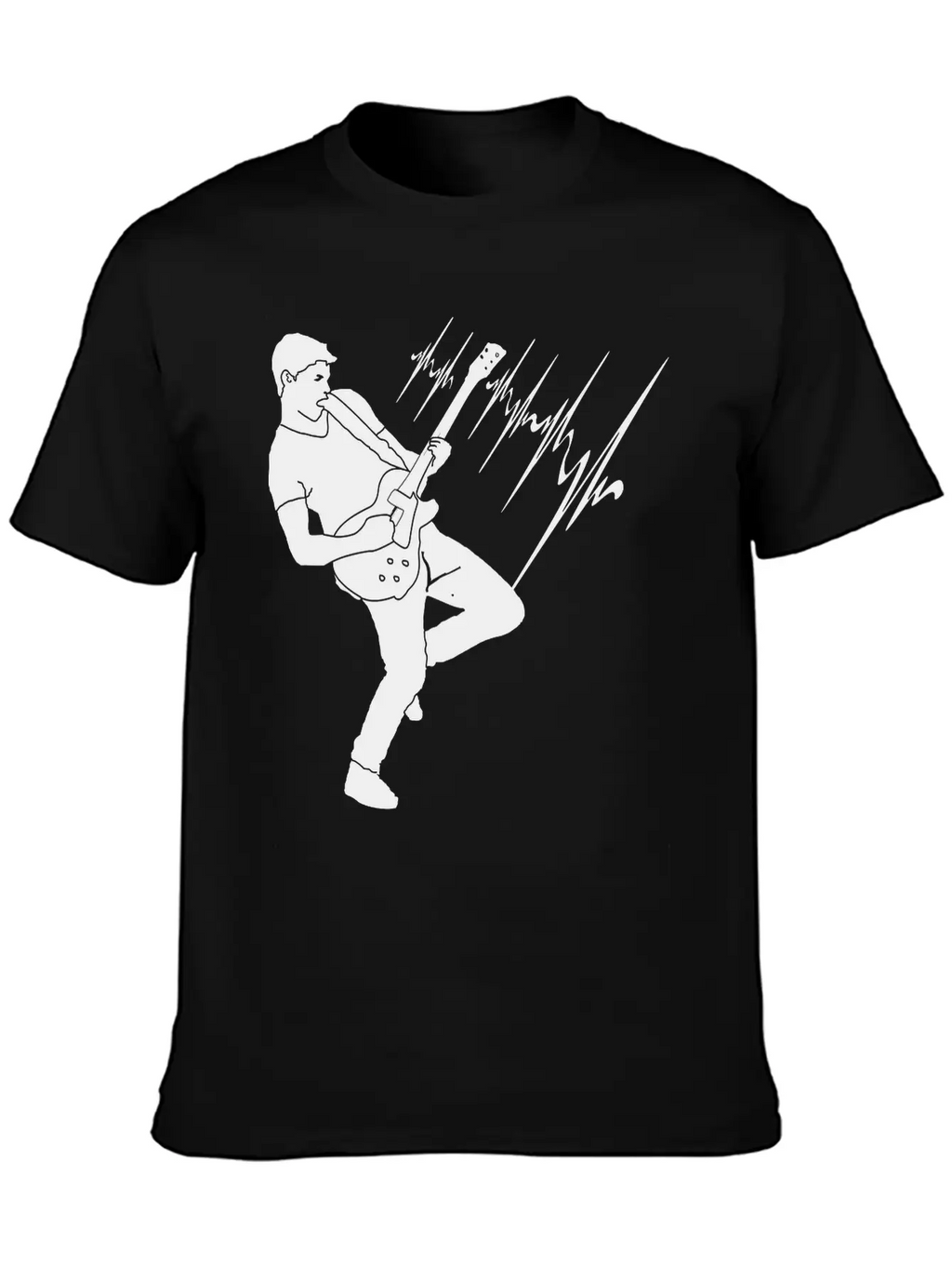 Guitar Player Guitar Solo Electric Guitar Unisex Casual T-Shirt – Clean Design For Daily Comfort