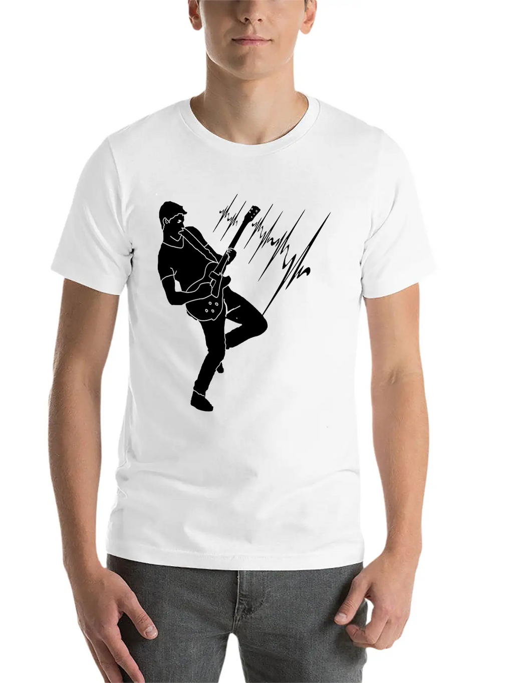 Guitar Player Guitar Solo Electric Guitar Unisex Casual T-Shirt – Clean Design For Daily Comfort
