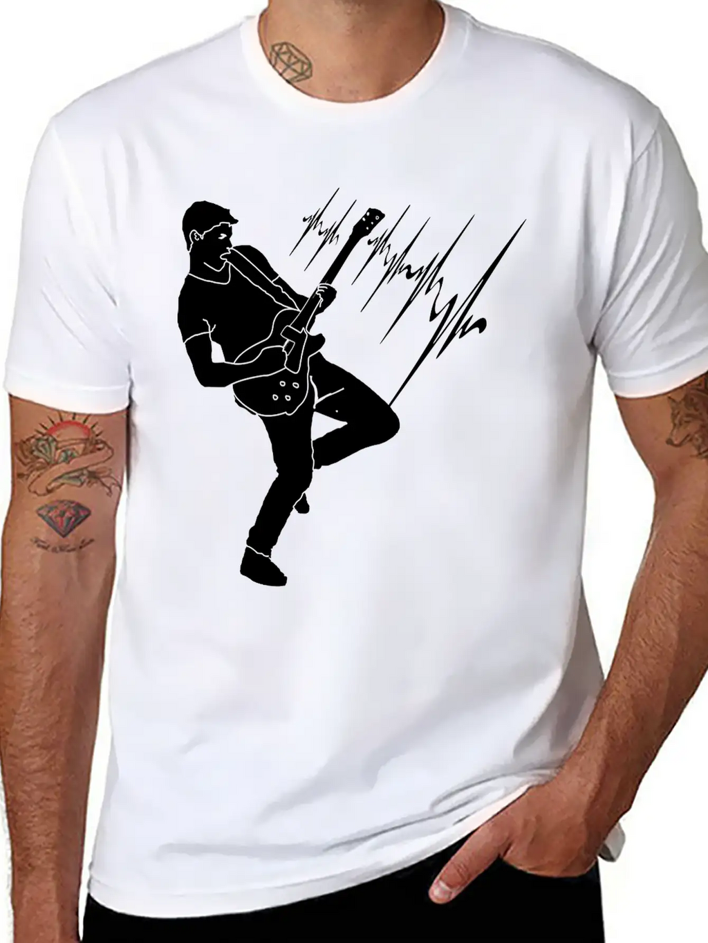 Guitar Player Guitar Solo Electric Guitar Unisex Casual T-Shirt – Clean Design For Daily Comfort