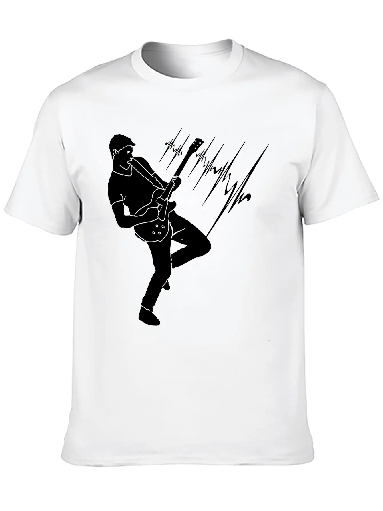 Guitar Player Guitar Solo Electric Guitar Unisex Casual T-Shirt – Clean Design For Daily Comfort