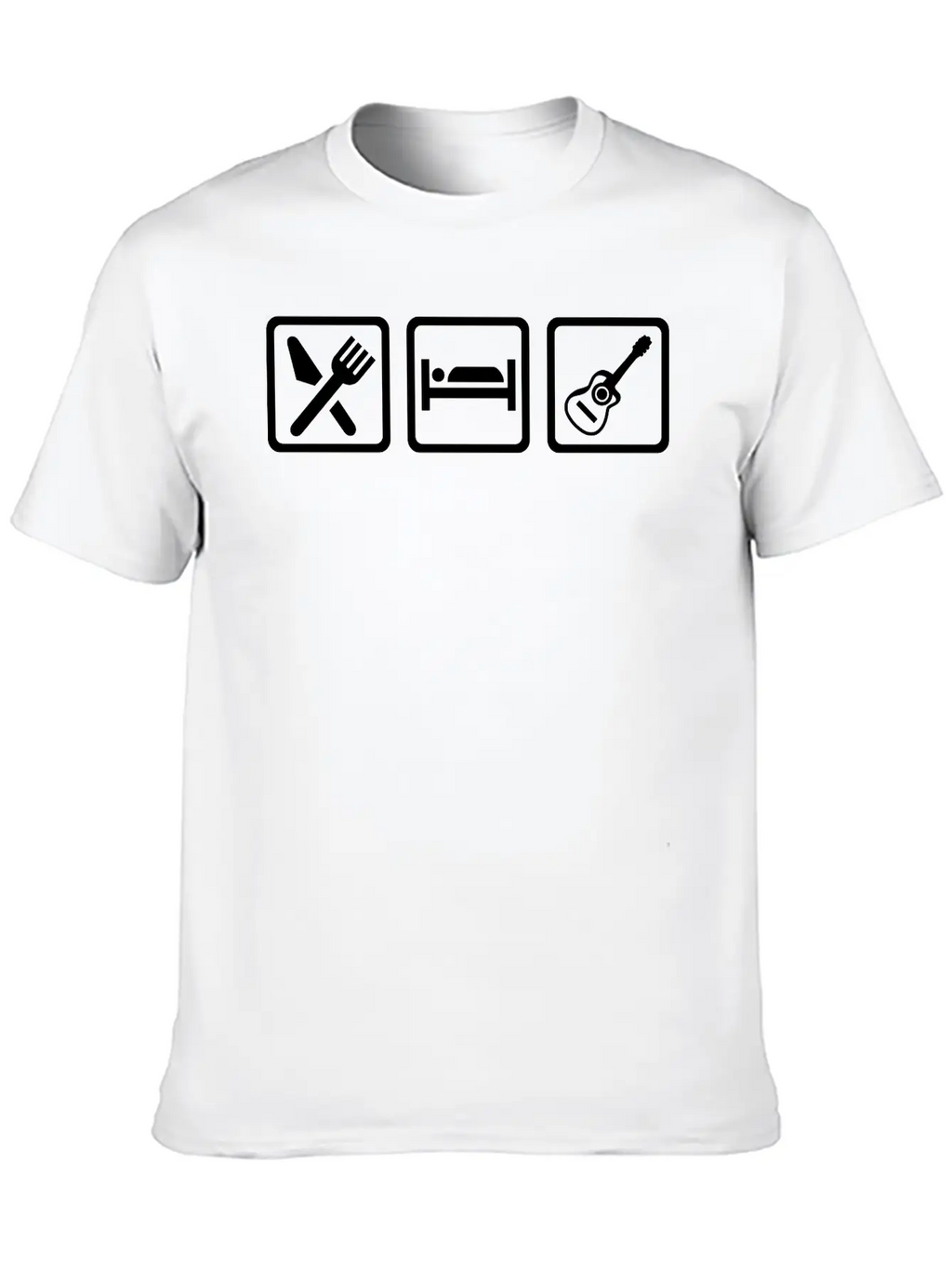 Guitar Unisex Casual T-Shirt – Clean Design For Daily Comfort