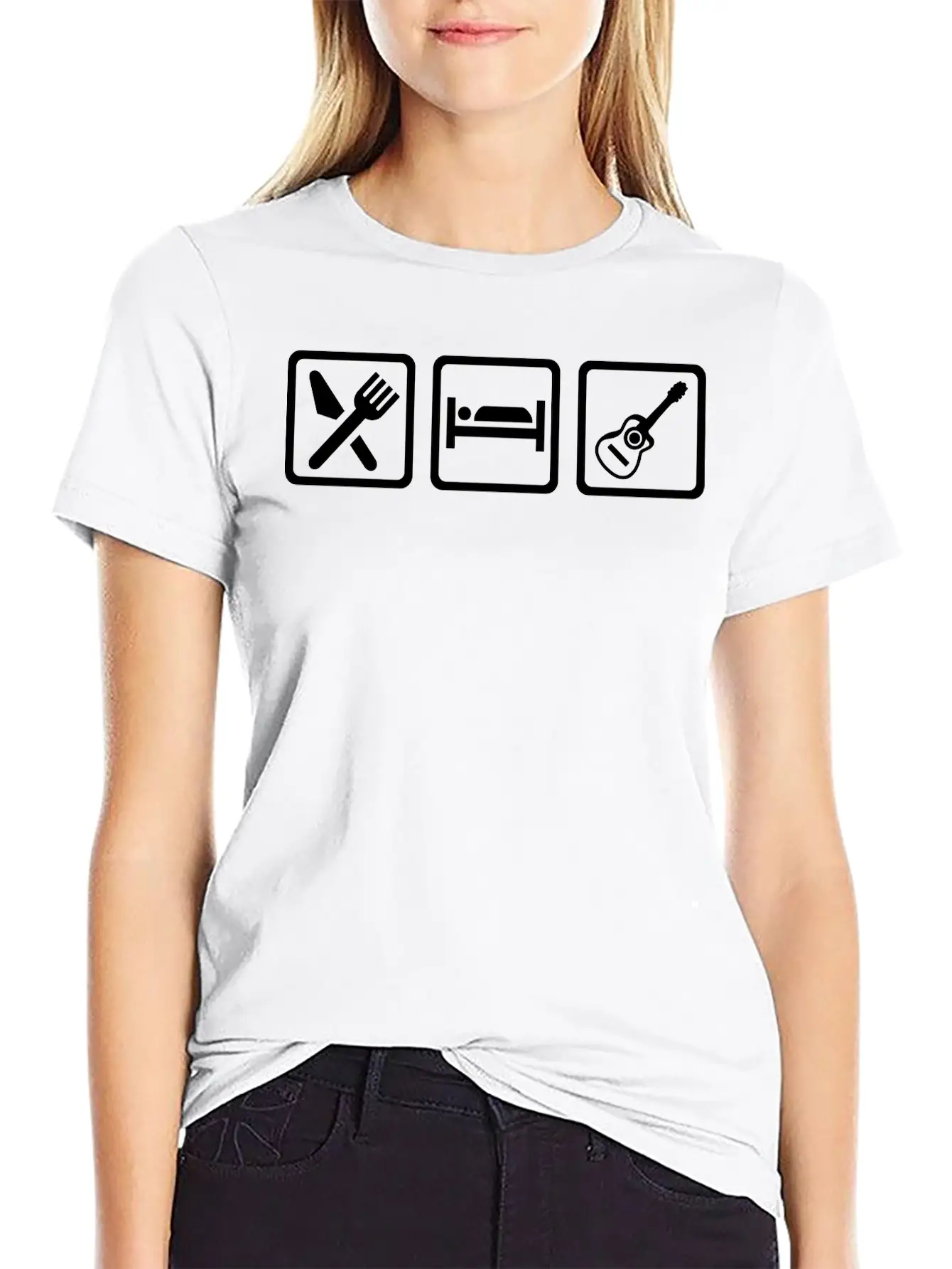 Guitar Unisex Casual T-Shirt – Clean Design For Daily Comfort