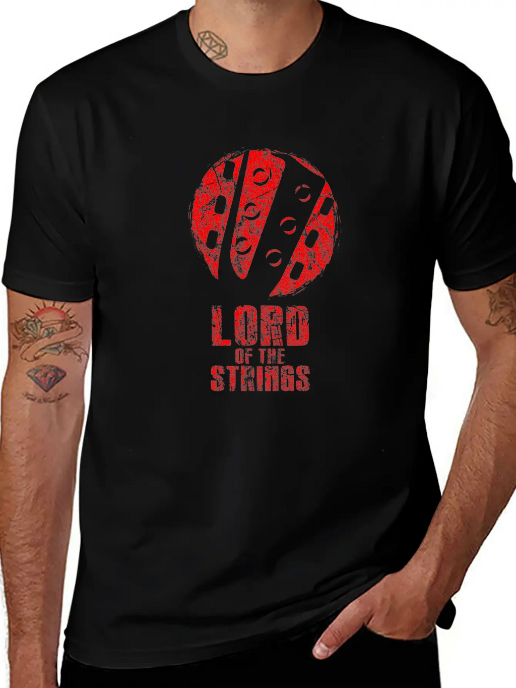 Guitar Unisex Short Sleeve Soft Cotton T-Shirt – Casual Everyday Wear
