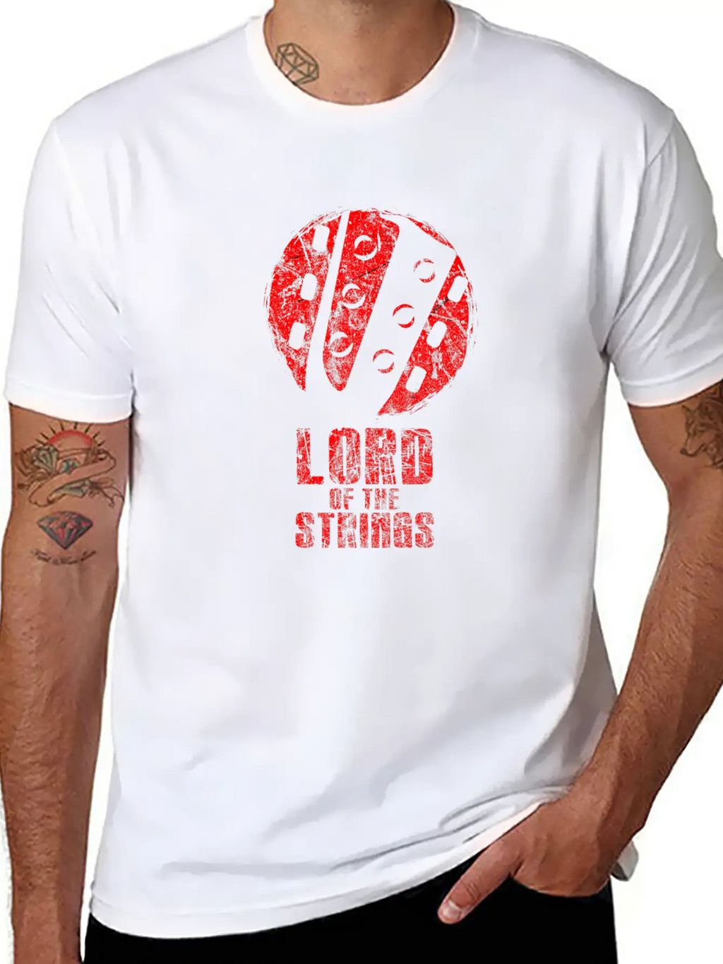 Guitar Unisex Short Sleeve Soft Cotton T-Shirt – Casual Everyday Wear